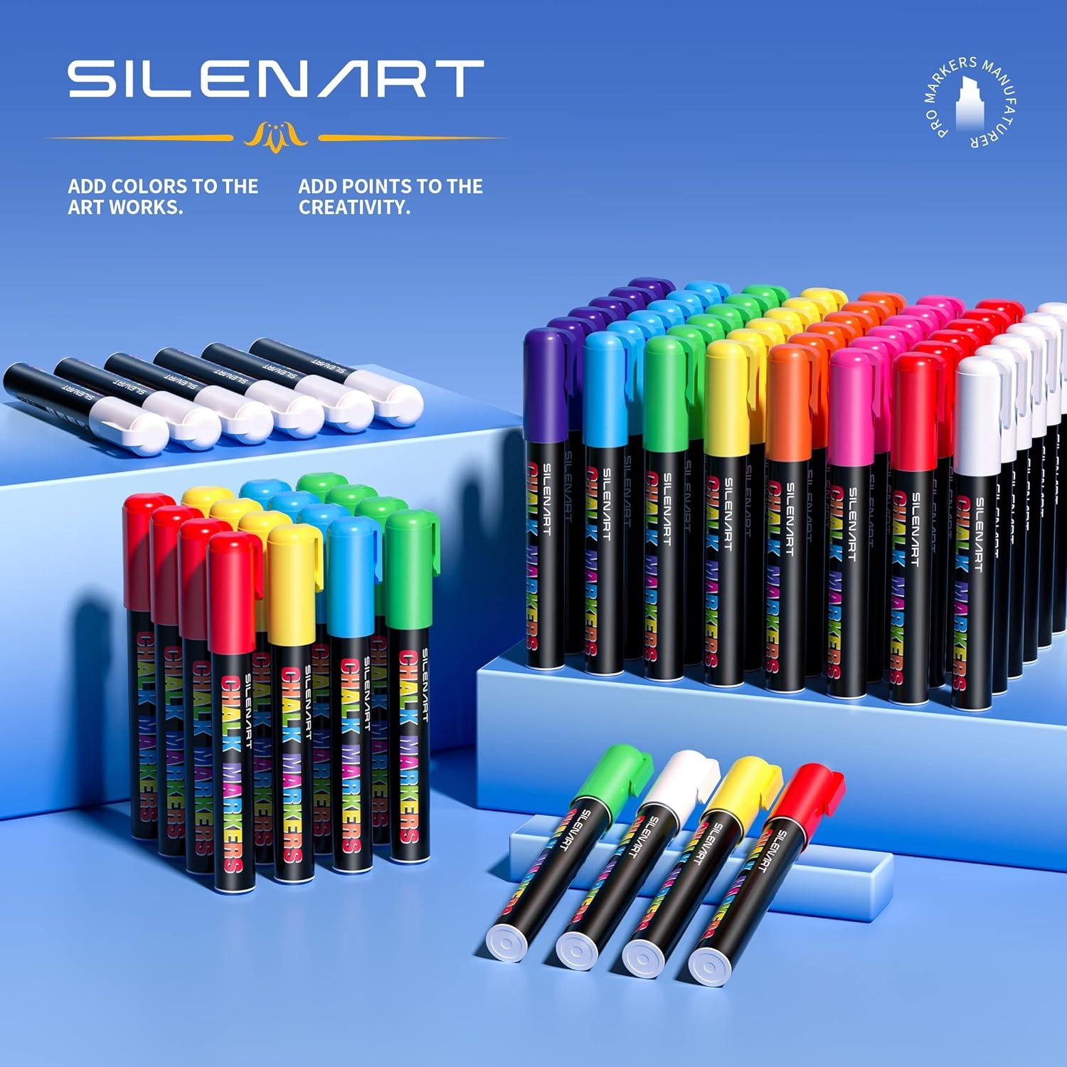 8 colors Fine Tip Chalk Markers Chalk Pens - Dry Erase Marker