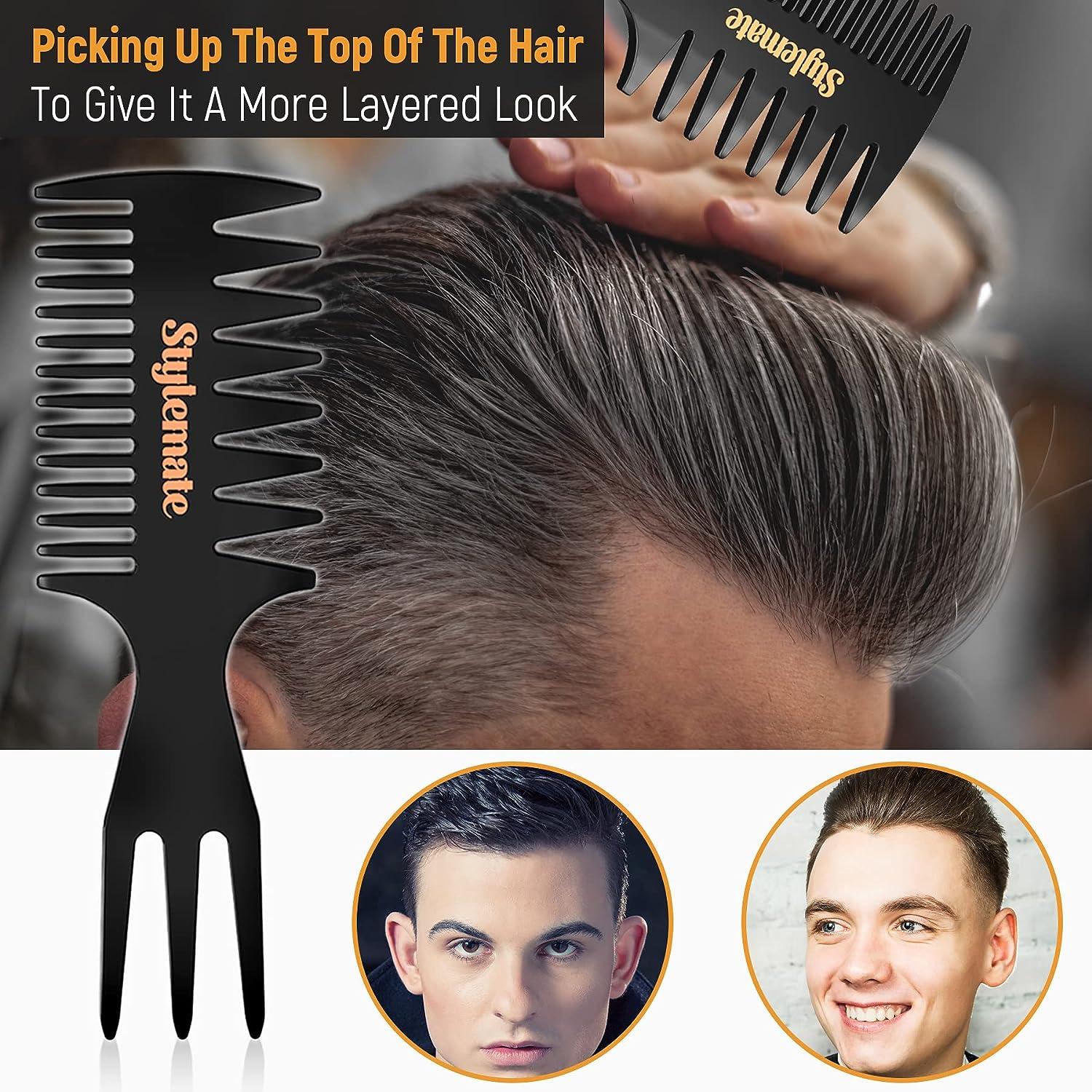 Stylemate Hair Styling Comb and Brush Set For Men Quiff Roller Brush