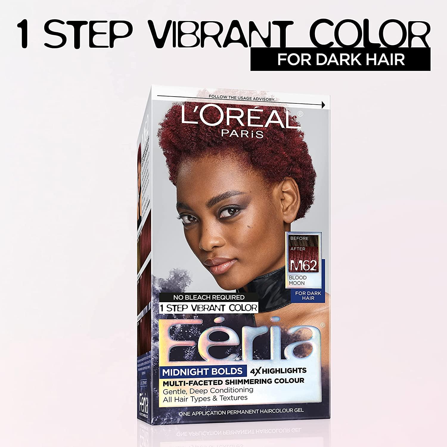 L'Oreal Paris Feria Midnight Bold MultiFaceted Permanent OneStep Hair