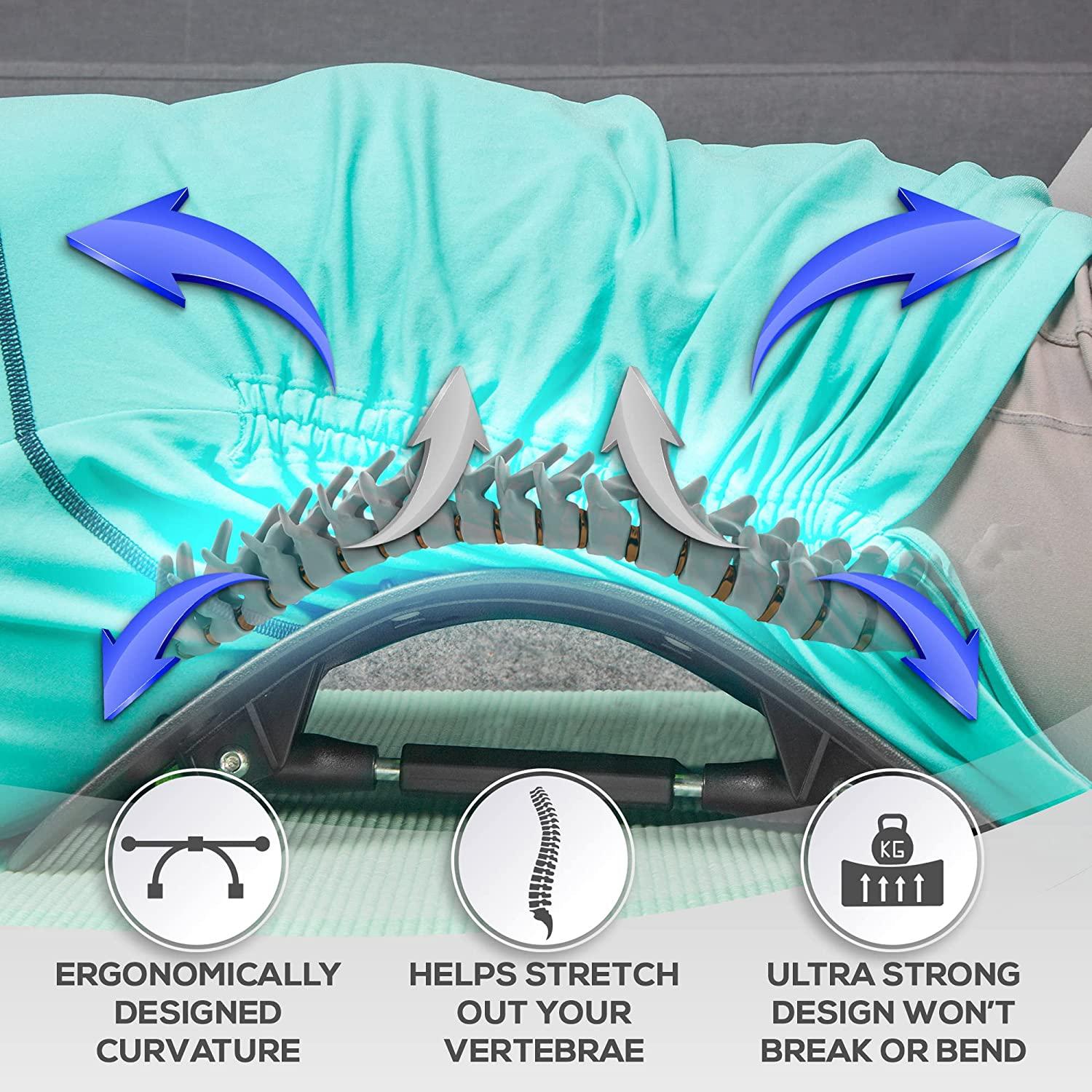 Back Cracking Device Stretcher for Lower Back Pain Relief, Back Cracker Board, Chiro Board