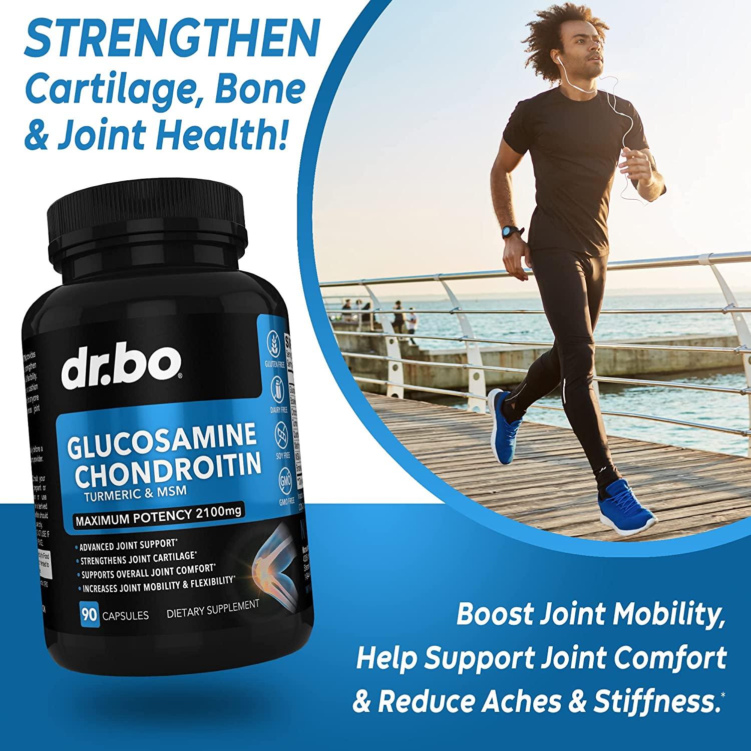 Glucosamine Chondroitin Turmeric MSM 2100mg Joint Pain Relief