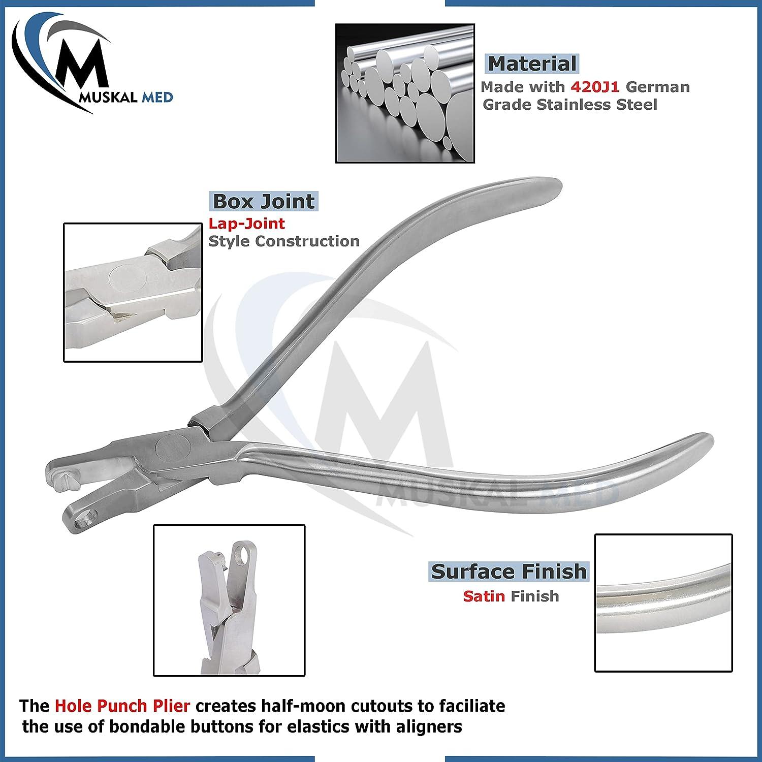 VISION TEK MED Orthodontic Dental Hole Punch Pliers Thermal Forming