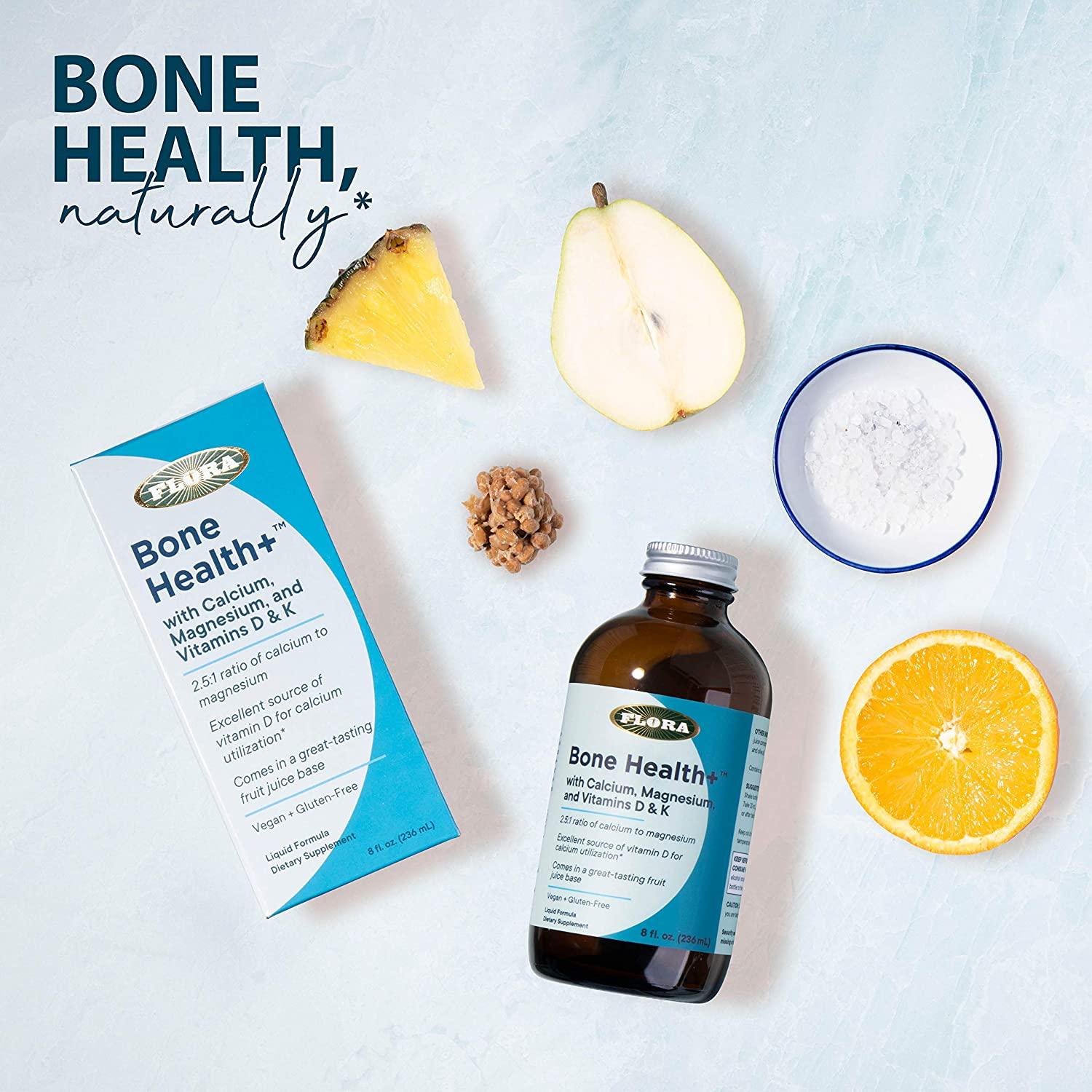 Flora Bone Health+ with Calcium Magnesium and Vitamins D