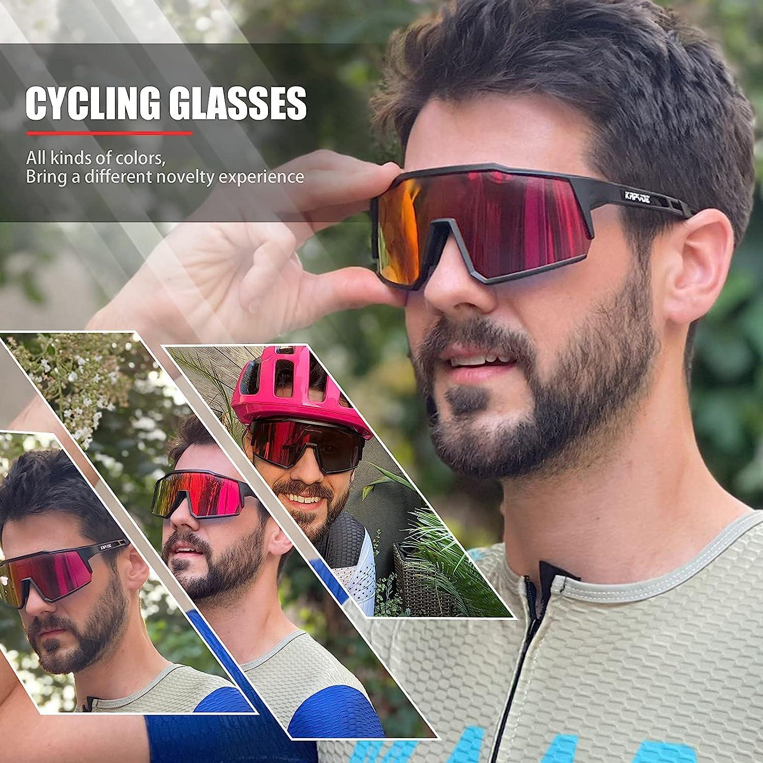 SCVCN Polarized Cycling Glasses Sport Sunglasses MTB BMX Men Women Running  Driving Fishing Golf