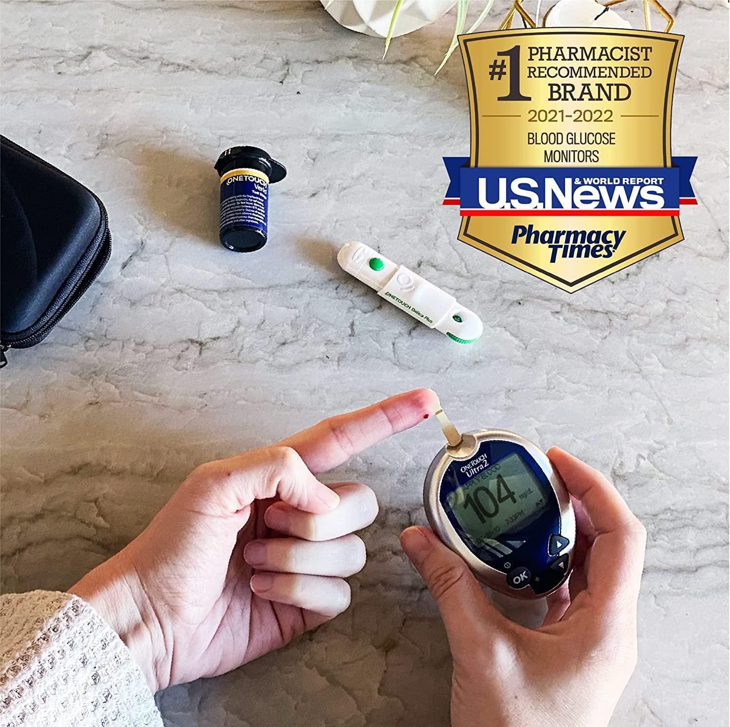 One Touch Ultra 2 Blood Glucose Monitoring System Accurate Diabetes