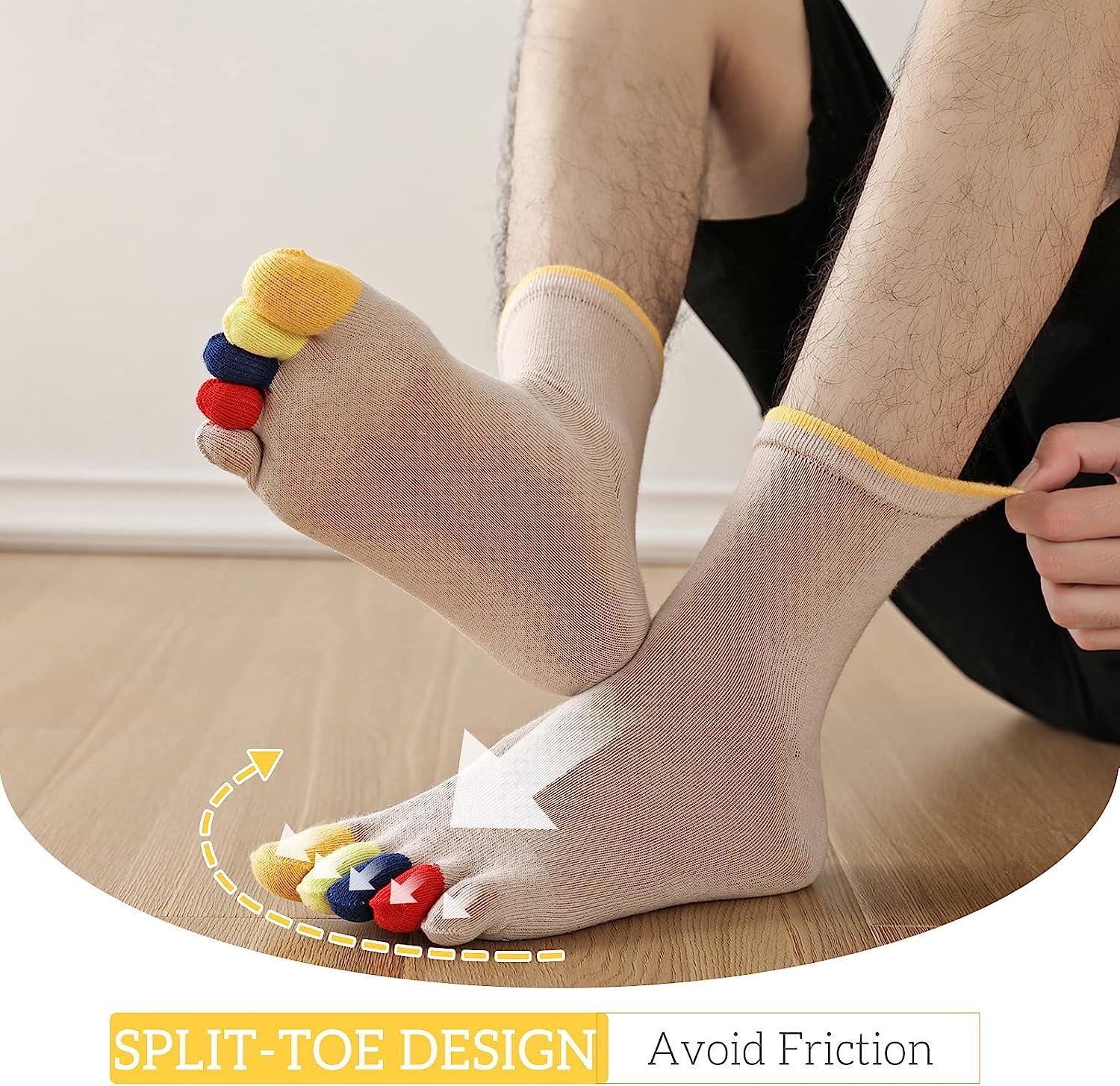 Toe Socks Running Socks Low Cut Ankle Toe socks Cotton five finger socks  for Men and Women 