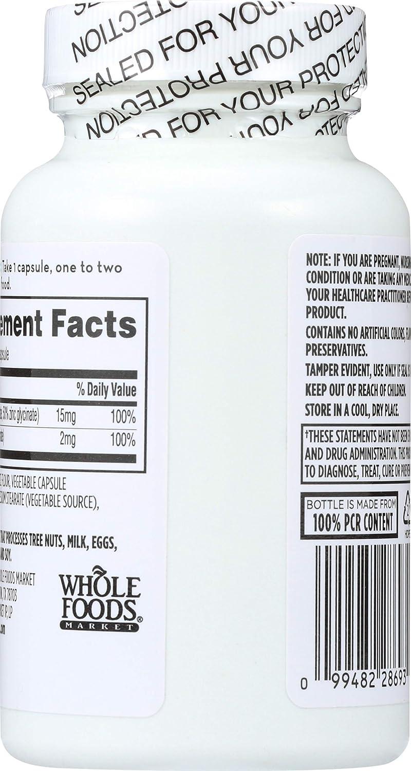 365 Everyday Value Chelated Zinc + Copper Supplement 120 ct Buy Online