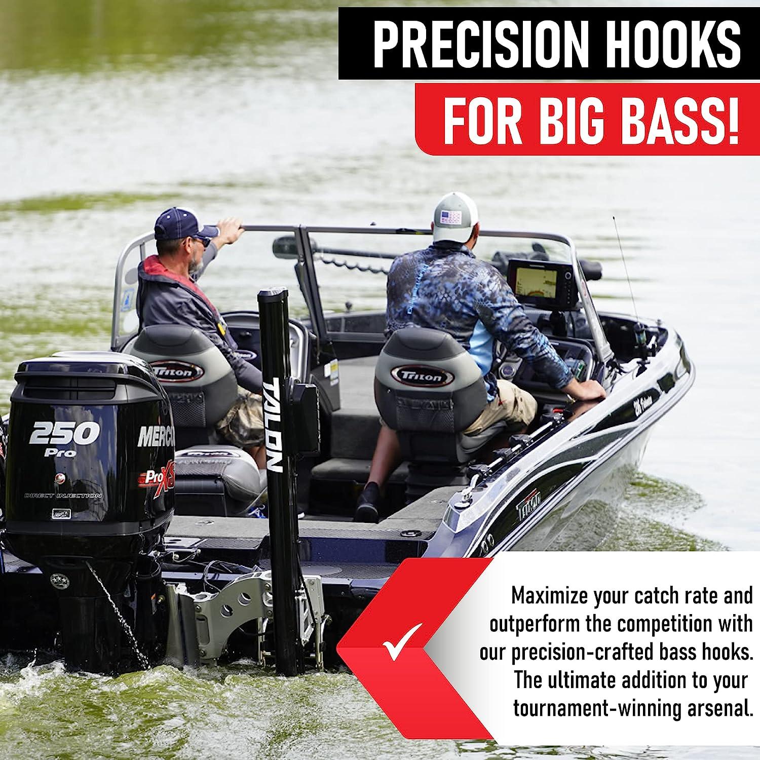 Bass Fishing Hooks Freshwater – Bass Hooks for Plastic Worms – Texas Rigs  for Bass Fishing Gear – Worm Hooks for Bass Fishing – Bass Fishing Tackle –