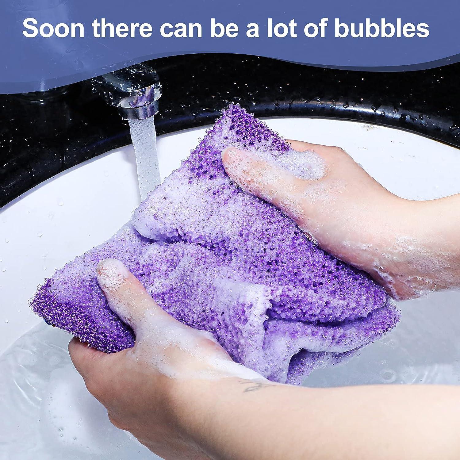 African Bathing Sponges Set 3 Pieces Back Scrubbers & Net Smoother