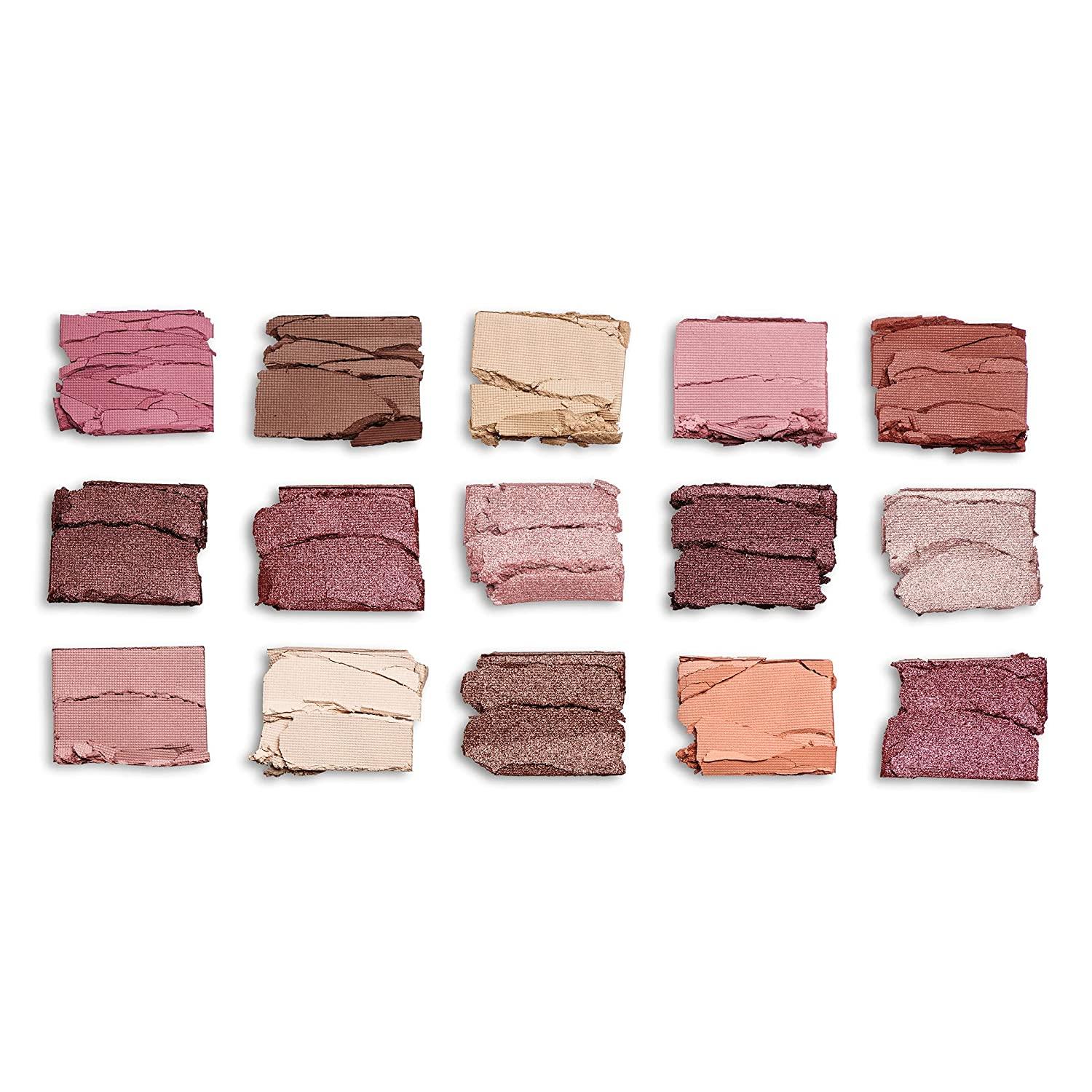  Makeup Revolution Reloaded Palette, Makeup Eyeshadow Palette,  Includes 15 Shades, Lasts All Day Long, Vegan & Cruelty Free, Affection,  16.5g : Beauty & Personal Care