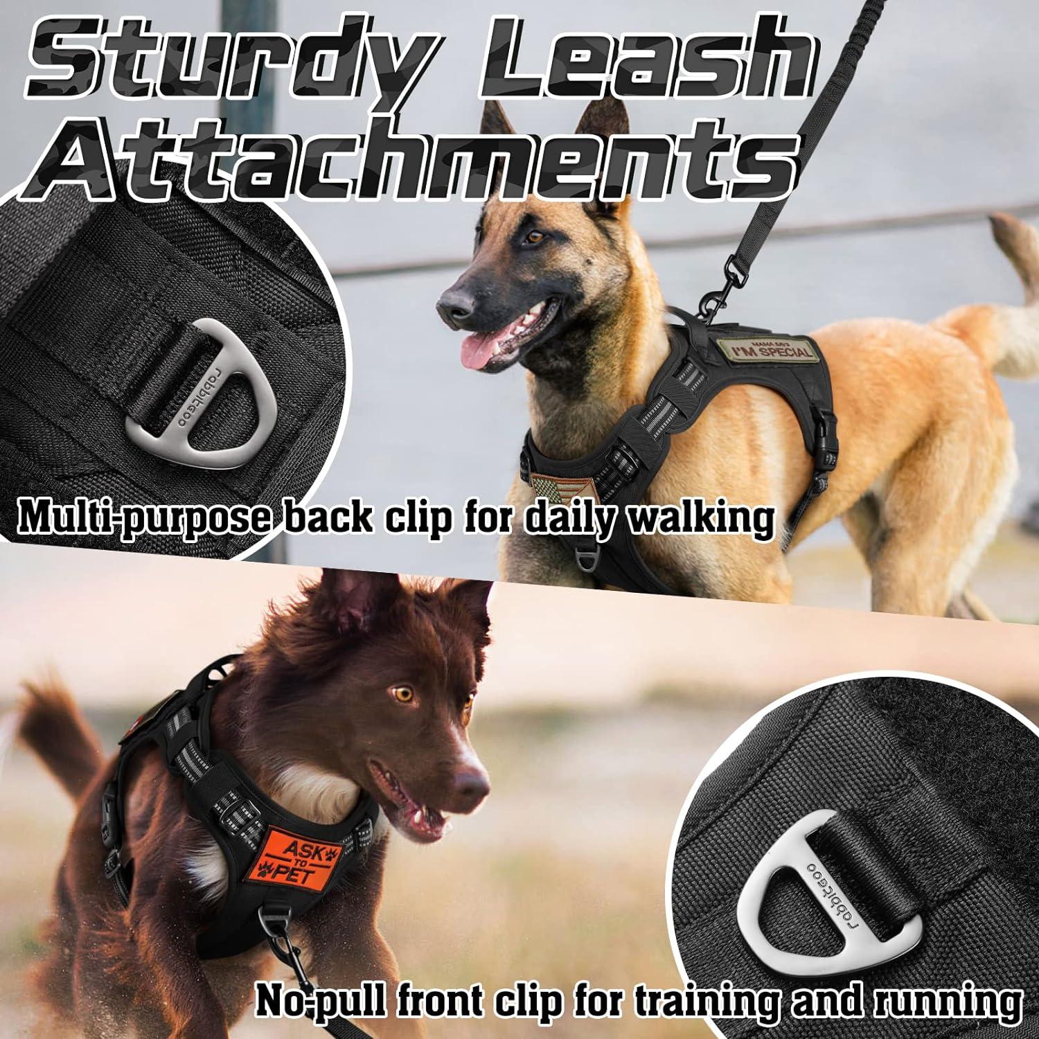 Tactical Vest Tactical Dog Harness For Medium And Large Dogs No