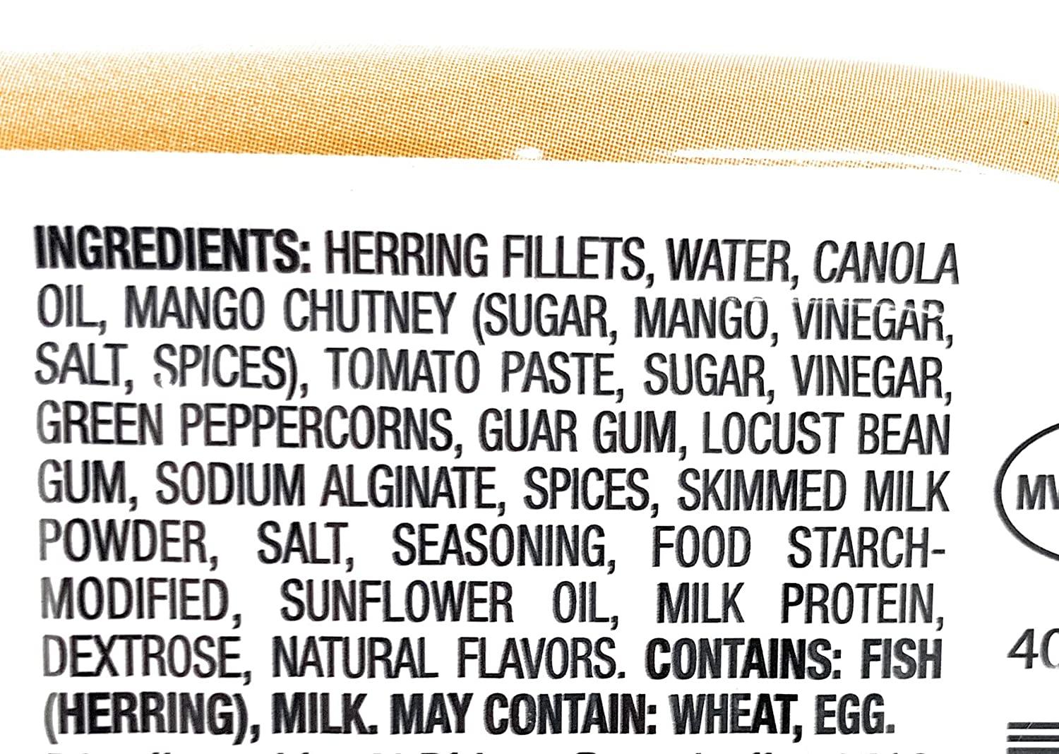 Deutsche Kuche Canned Herring Fillets in Curry Pineapple Mango Sauce 7