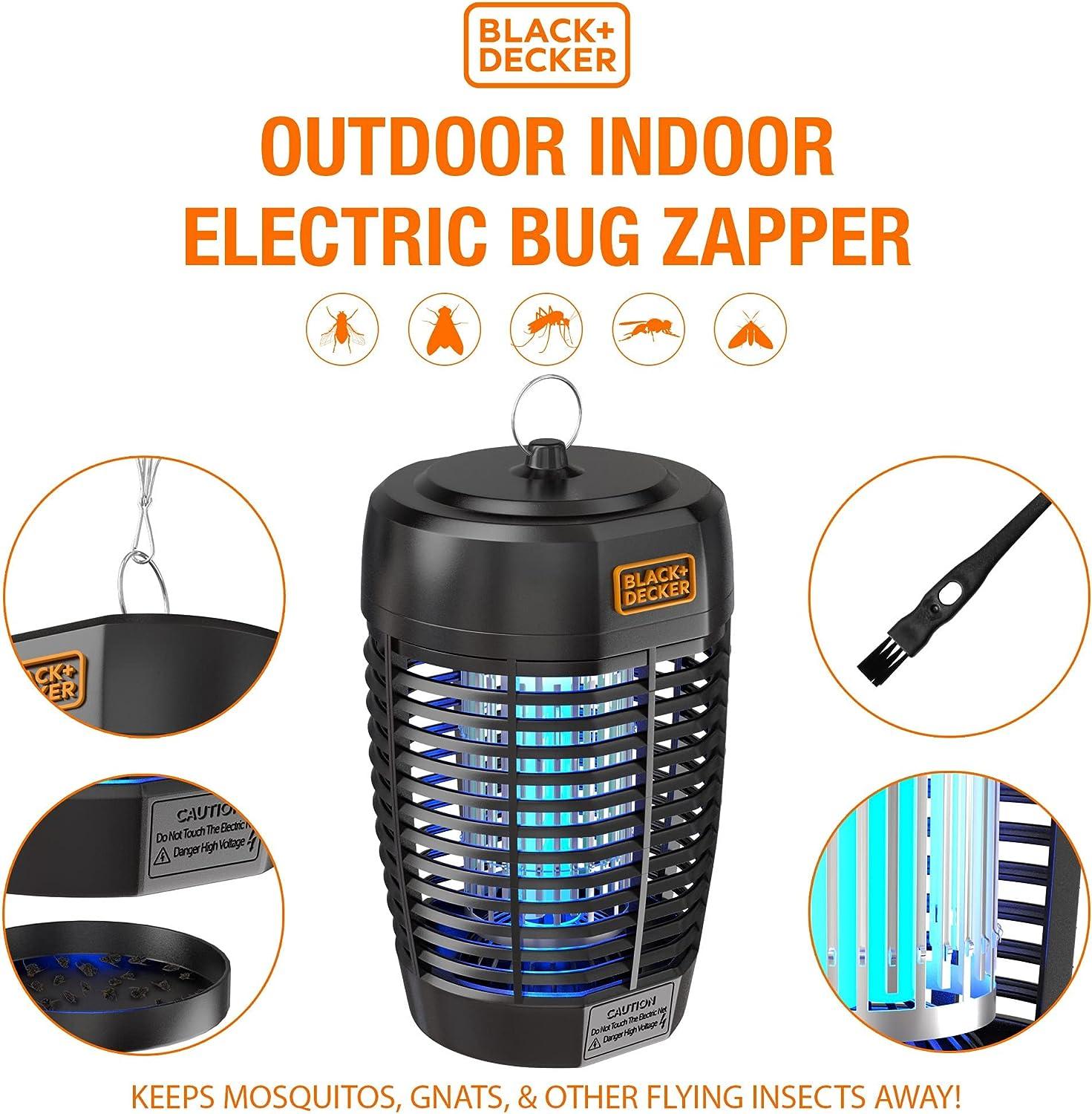 BLACK+DECKER Bug Zapper- Mosquito Repellent Outdoor & Fly Traps