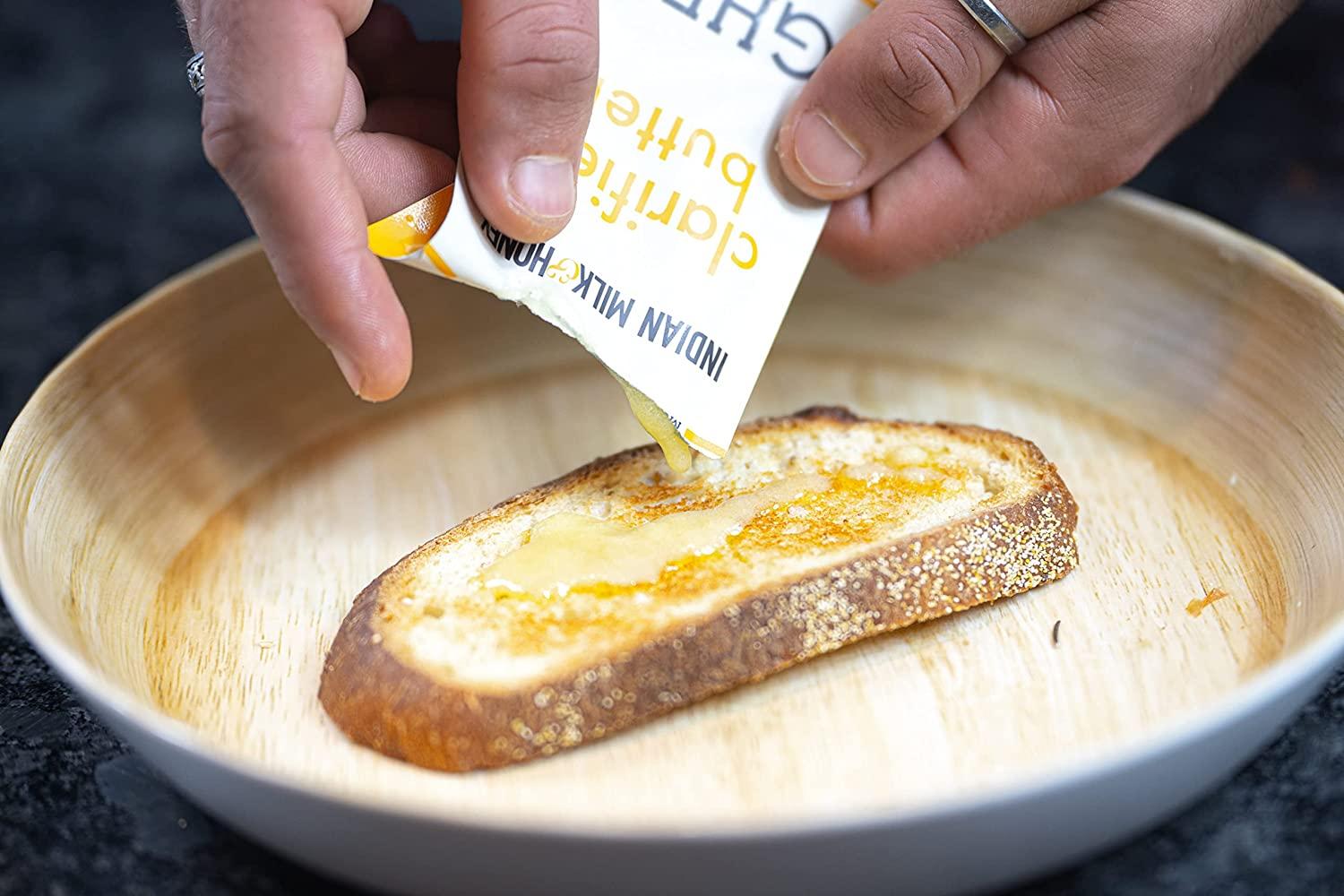 Classic Ghee Butter, GrassFed by Indian Milk & Honey, 0.5 oz x 6