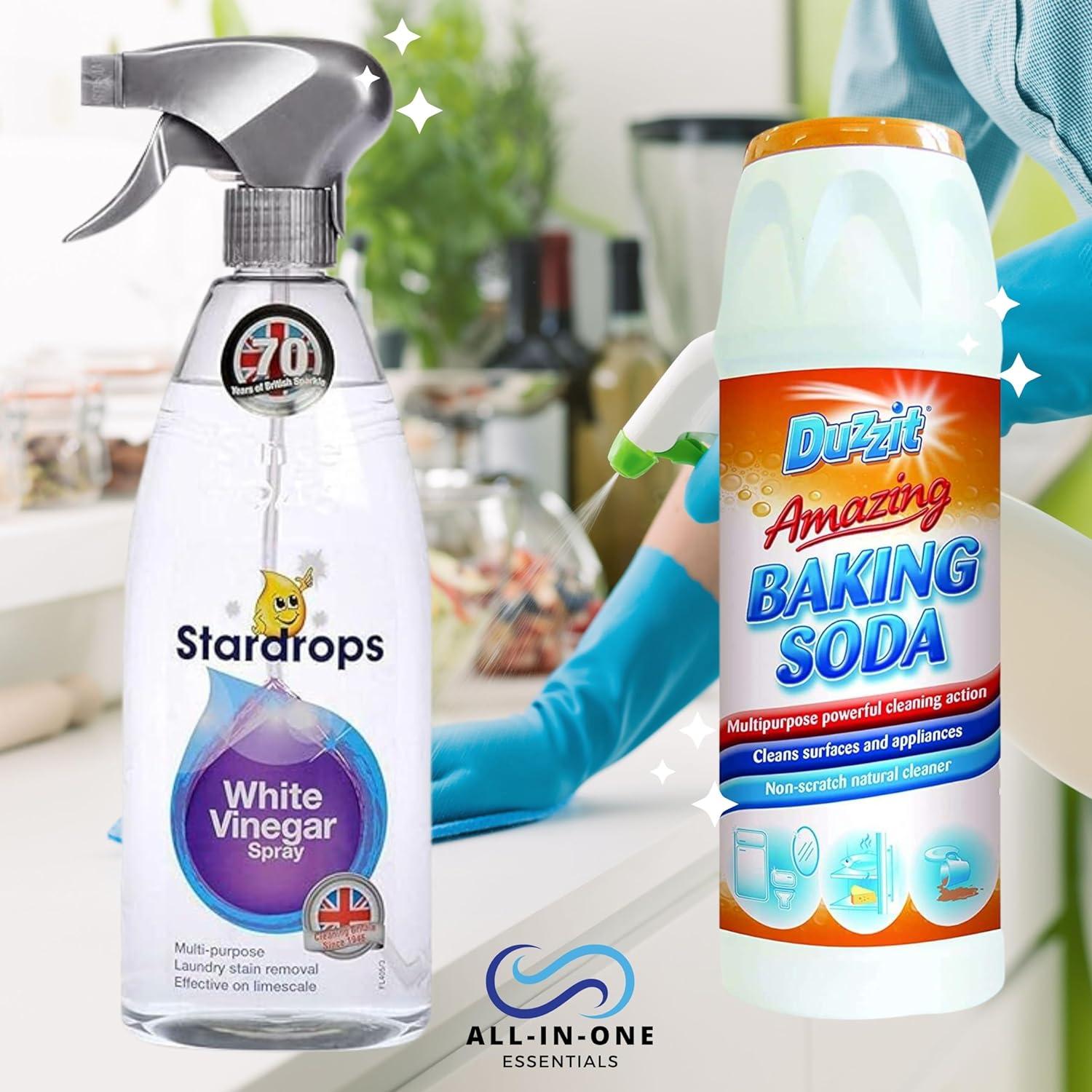 Duzzit Amazing Baking Soda - Powerful Cleaning Action | Natural Cleaner - Eliminates Grease & Stubborn Stains | Cleans Surfaces & Appliances (350g - View #2