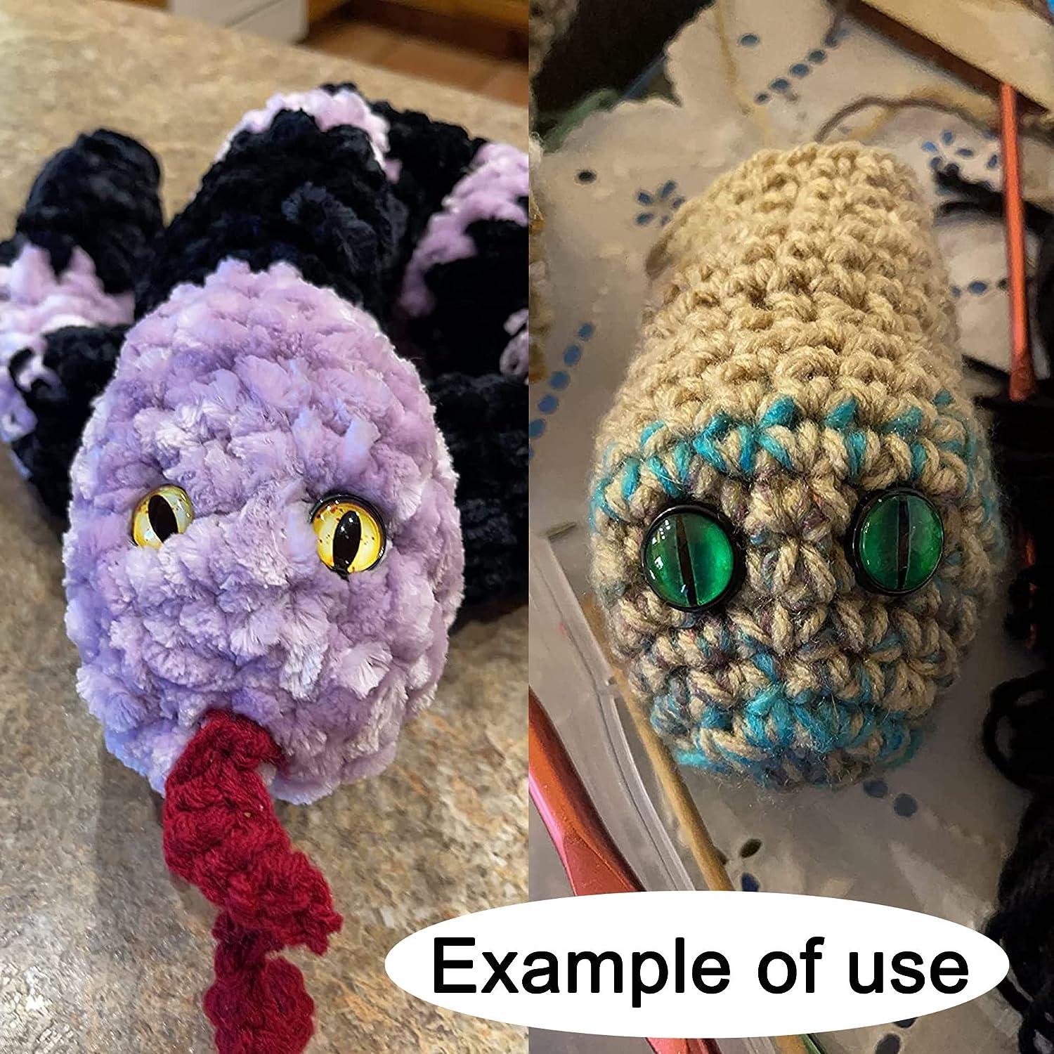20 Pairs Dragon Eye Safety Eye for Stuffed Animal Doll Making with Washer Craft  Eyes Teddy Bear Amigurumi Crochet Toy 10MM