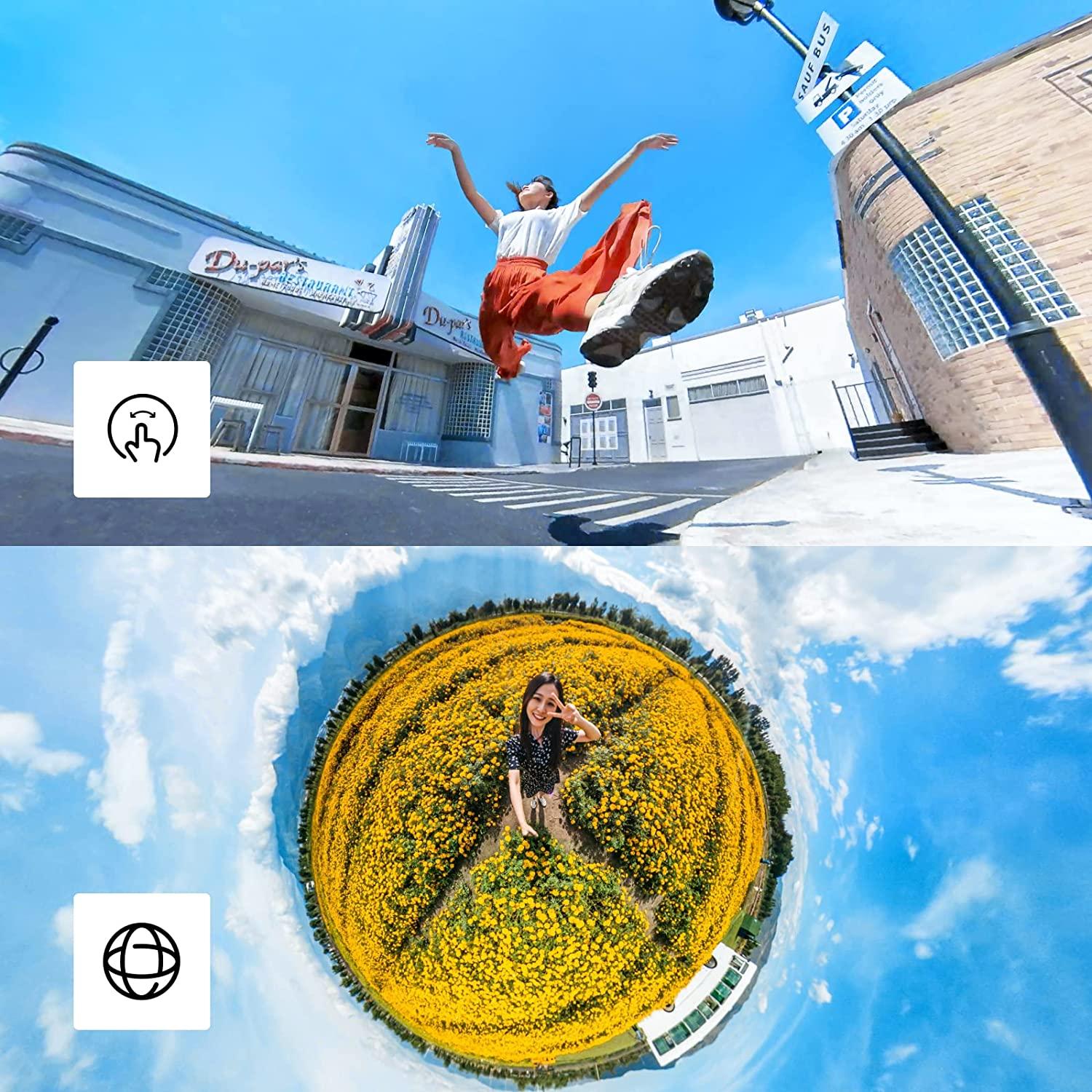 Insta360 X3 72MP Waterproof 5.7K 360° VR AI Camera + Selfie Stick