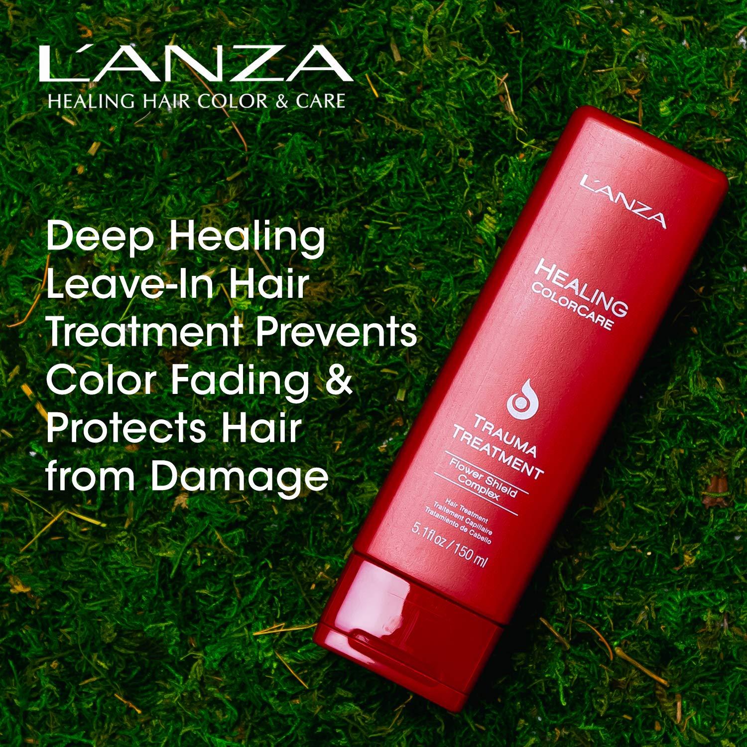 L'ANZA Healing ColorCare Trauma Treatment, Leavein Bleach Damage Reconstructor, Refreshes