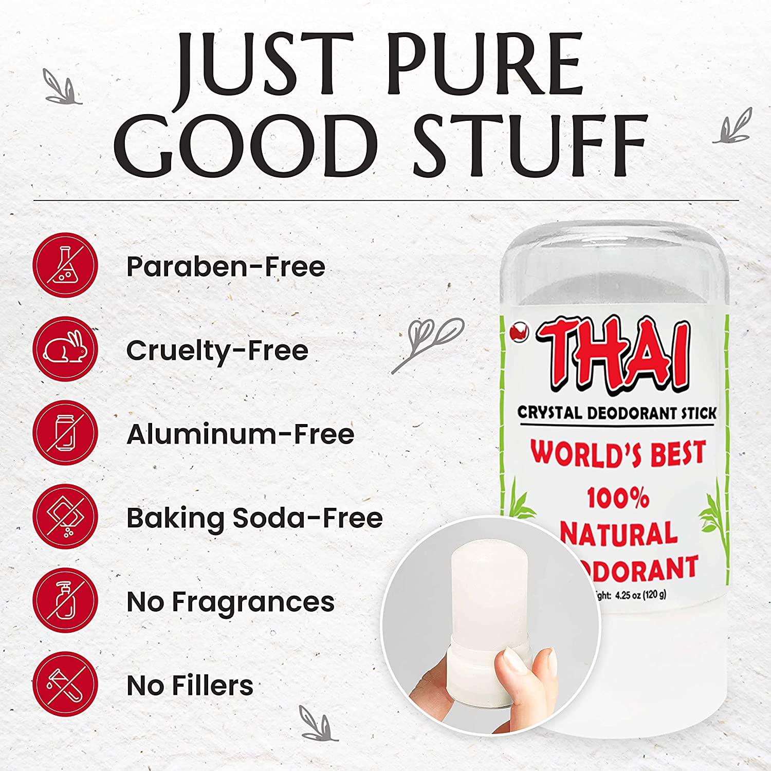 2PACK Thai Crystal Deodorant Salt Stone Clinically Tested