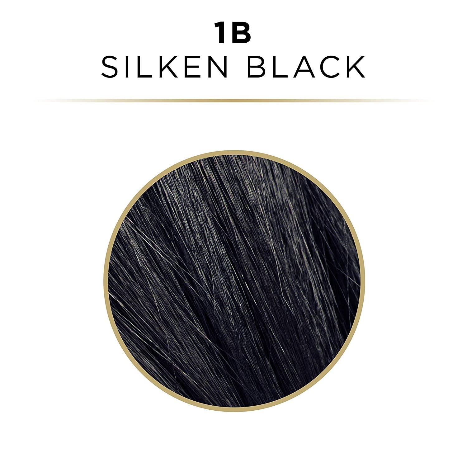 Clairol Texture and Tones 1 oz 1b Silken Black Permanent Hair Color