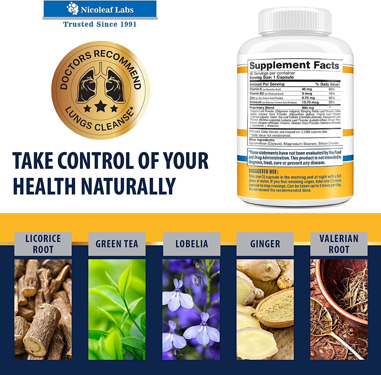 Smoker's Cleanse Quit Smoking Aid & Lung Detox Made in USA