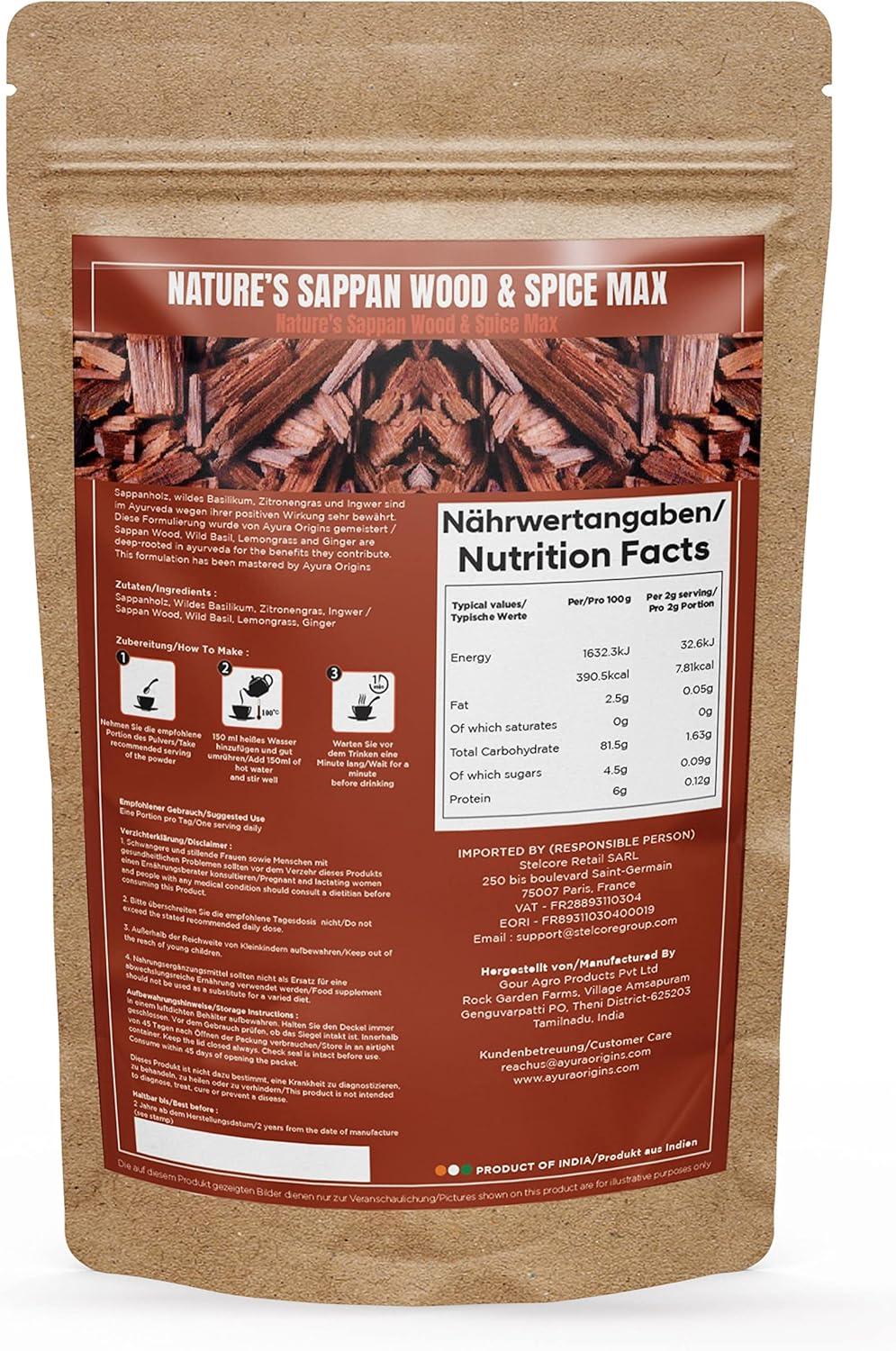 Nature's Sappan Holz & Spice Max - Herbal Supplement for Blood