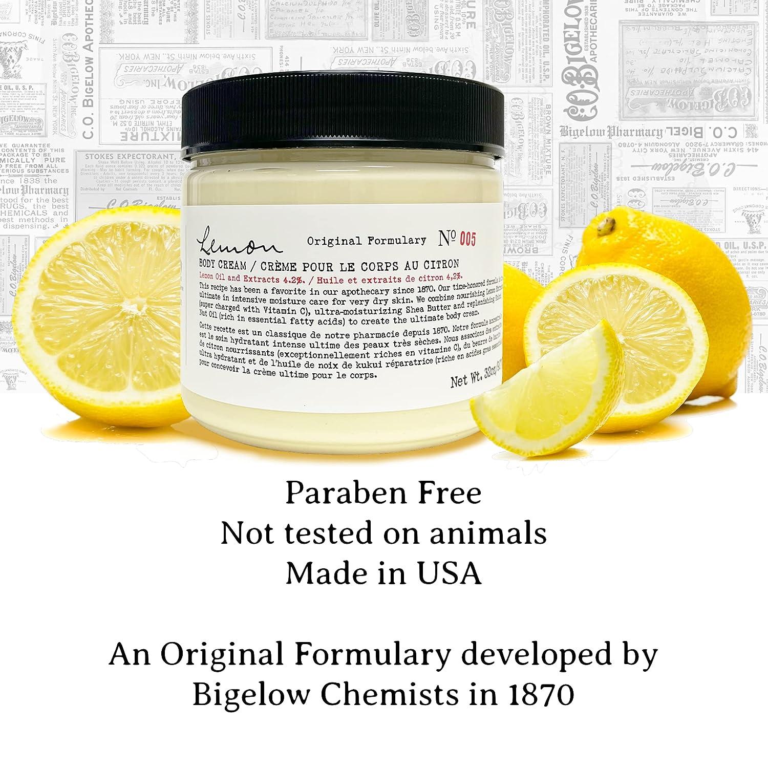 C.O. Bigelow Lemon Body Cream | Moisturizing Body Cream with Shea Butter  and Lemon Oil | 8 oz | For Dry Skin | Hands & Body | Buy Now with Express  International Delivery