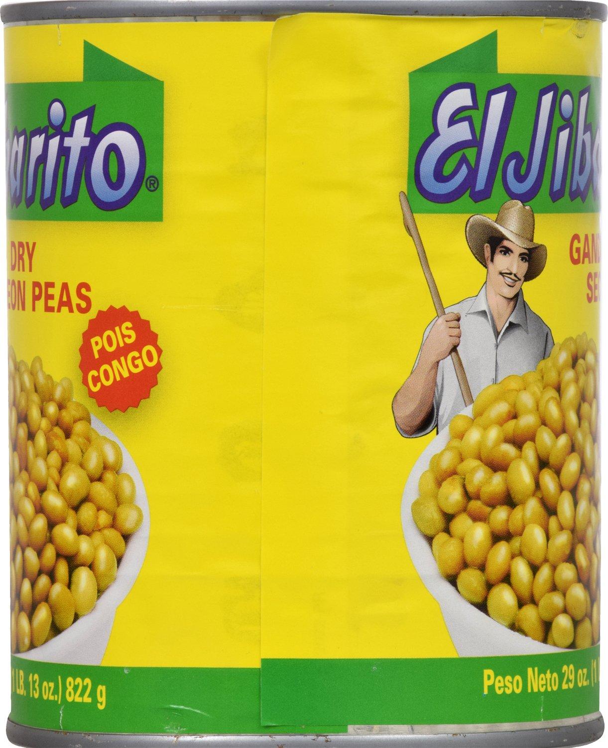 El Jibarito Dry Pigeon Peas, 29 Ounce (Pack Of 12)