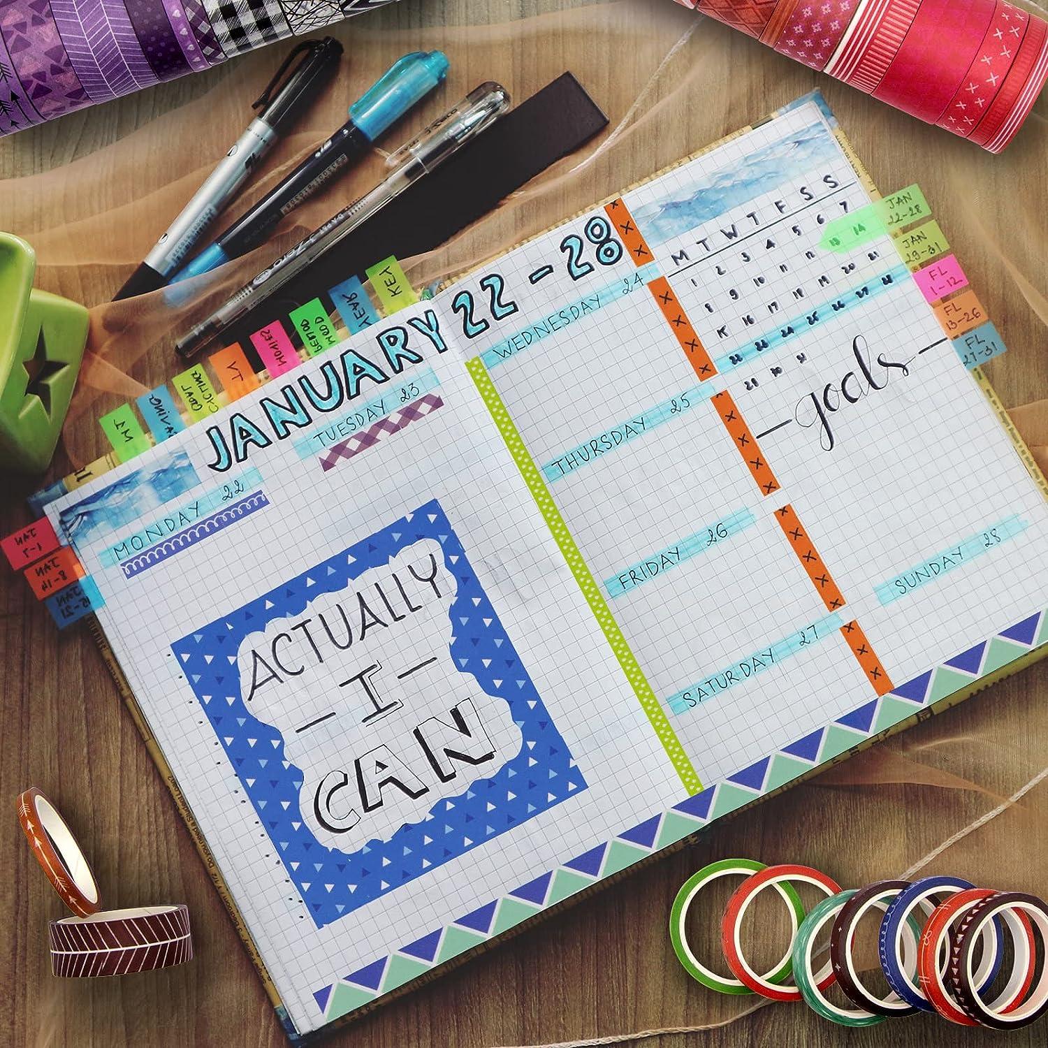 How to Decorate your Planner with Washi Tape - Curtains are Open