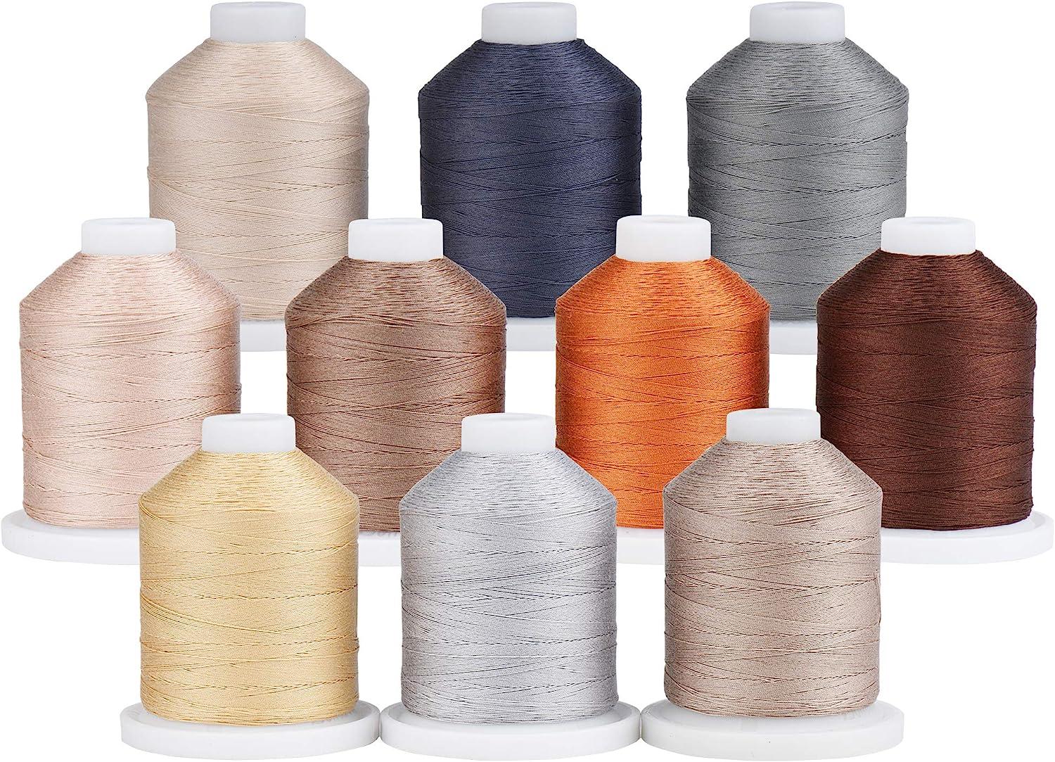 12 Multi Colors 100% Mercerized Cotton Sewing Thread Set 50s/3 for Quilting  Sewing etc 