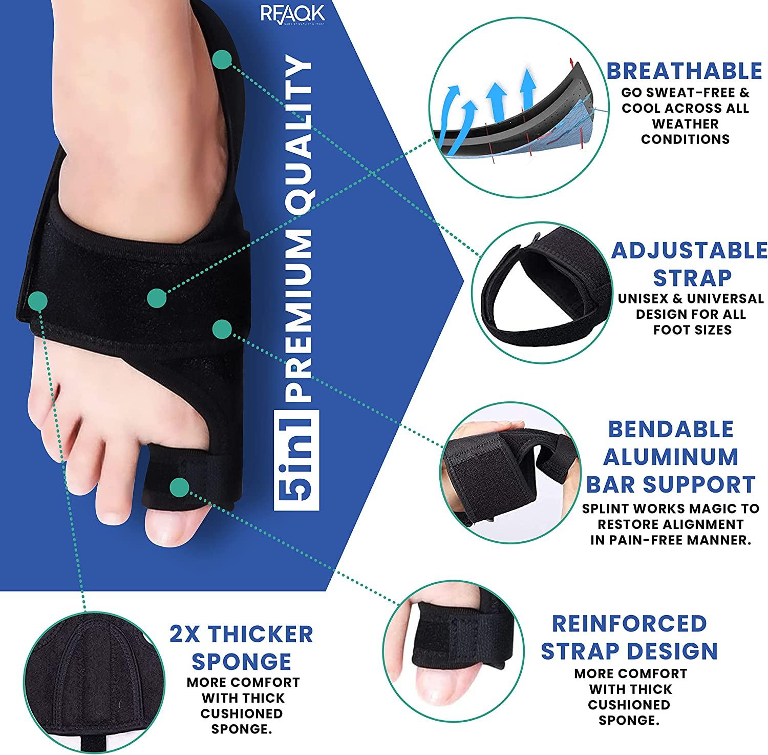 Bunion Corrector Kit for Men & Women 11pcs Relief Set with Toe