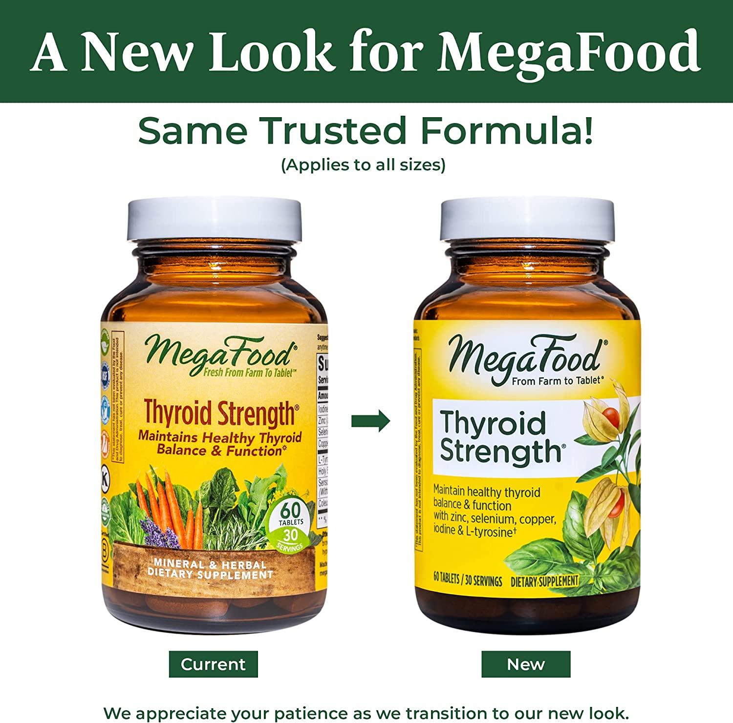 MegaFood Thyroid Strength Mineral Supplement for Thyroid Support with