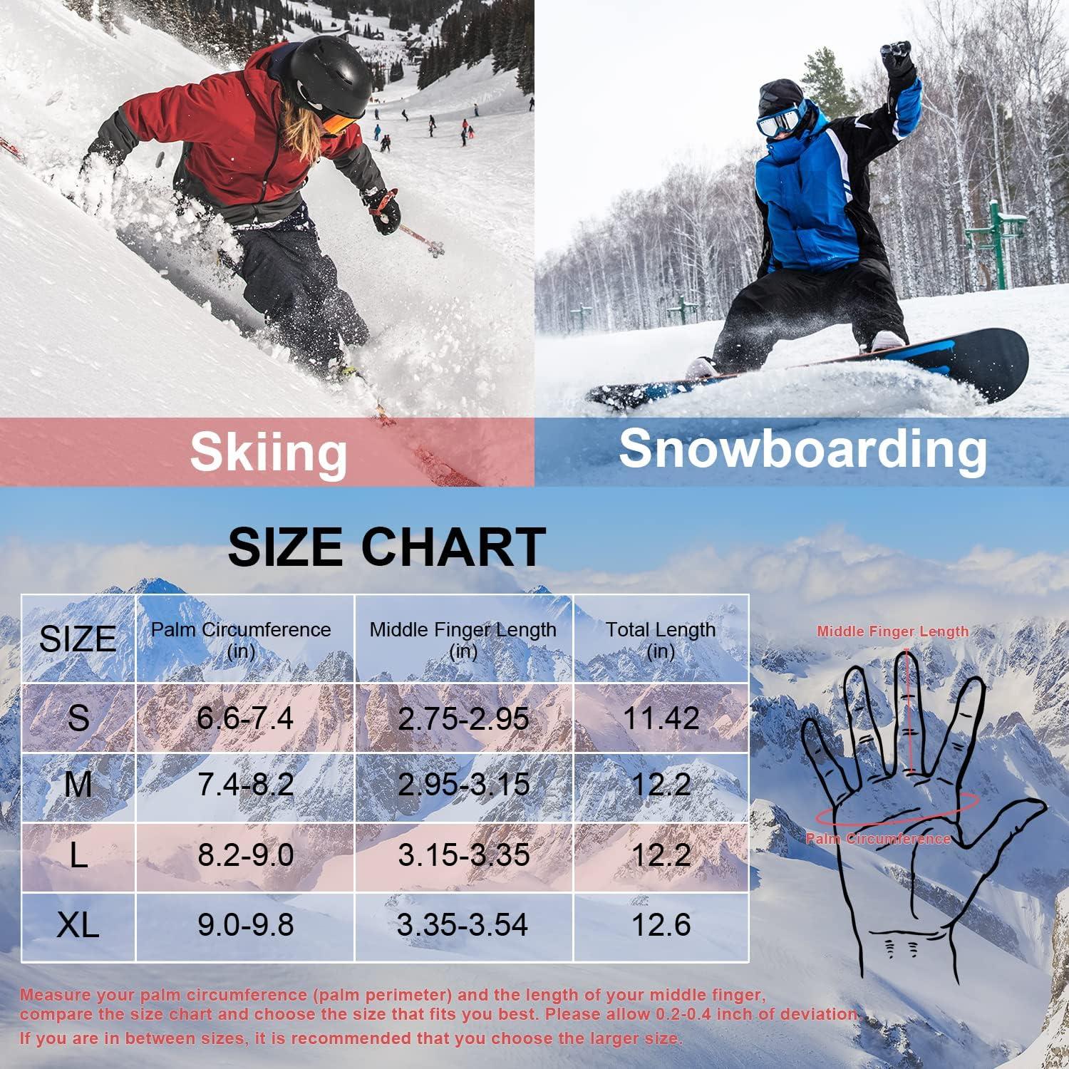 Waterproof & Windproof Thermal Winter Gloves Thinsulate Touch Screen Ski Mtb Anti Slip Cycling Snowboarding Padded Palms - View #2
