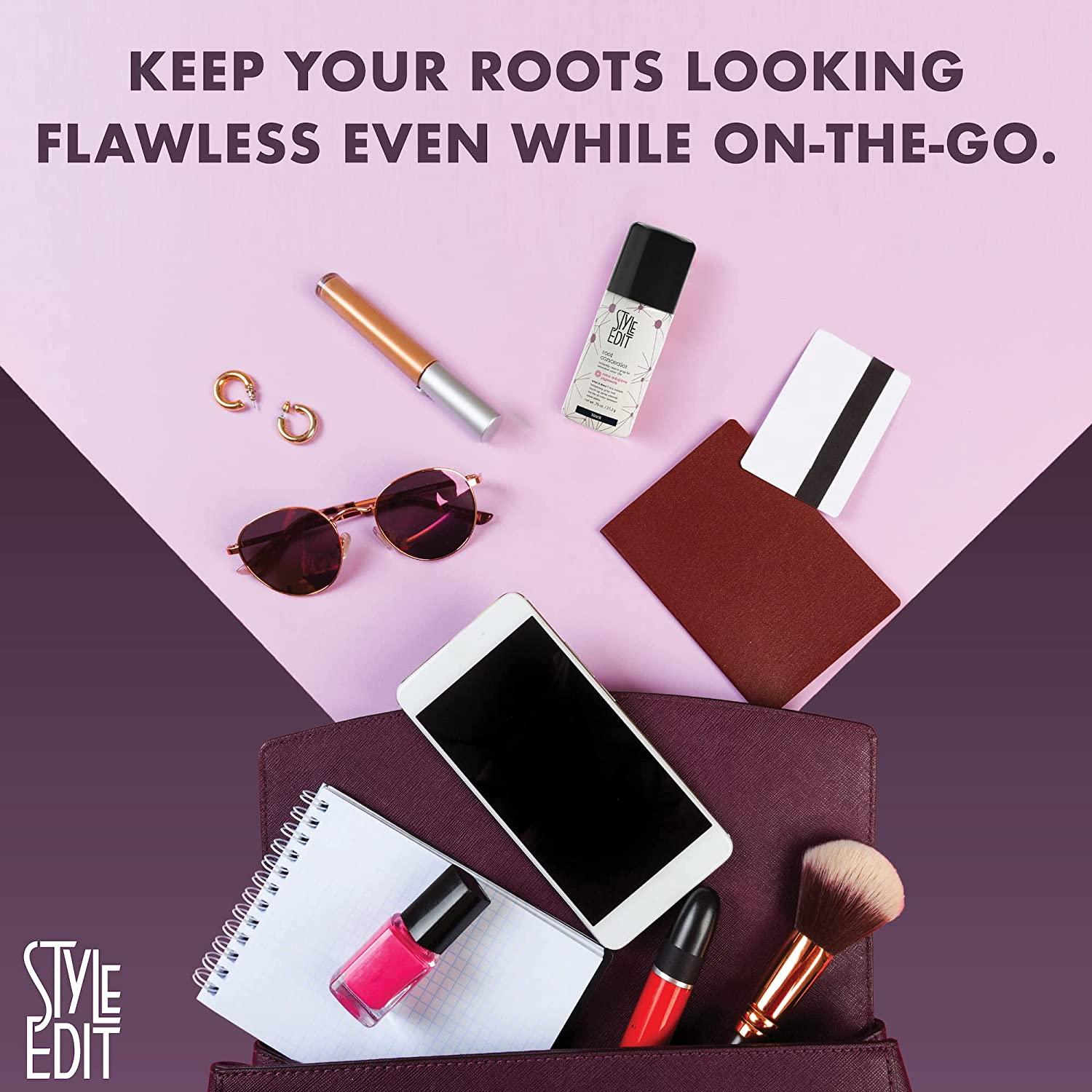 Root Touch Up Spray for Black Hair by Style Edit Cover Up Hair Color