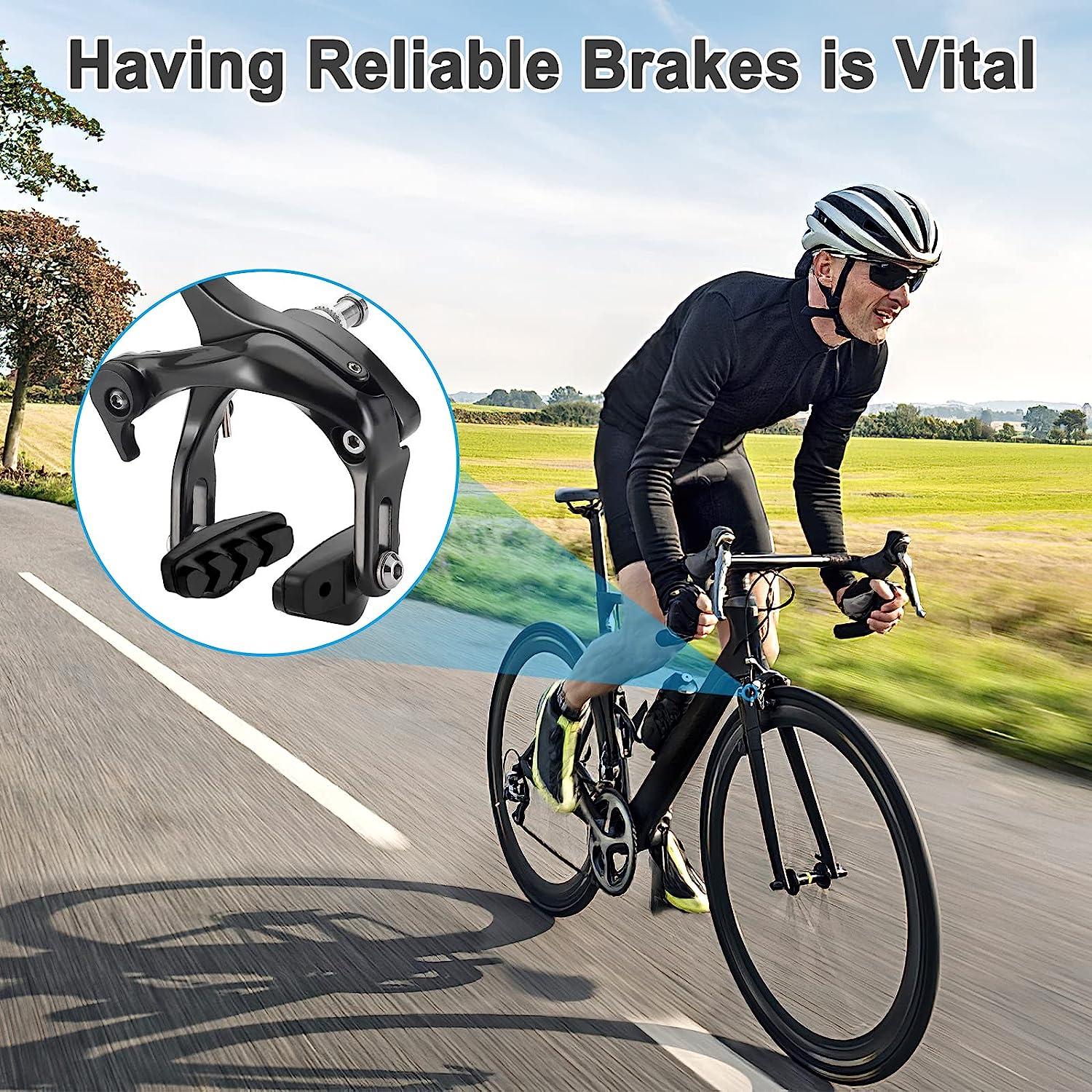 thumbnail image 2 of Brake Pad 1Pair MTB Bike Bicycle Cycling V Brake Holder Rubber Pads Shoes Blocks 2 of 12
