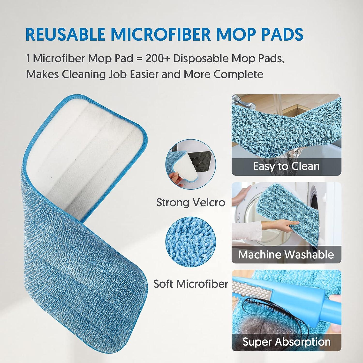 Microfiber Mops for Floor Cleaning - BPAWA Flat Floor Mop Wet Dry