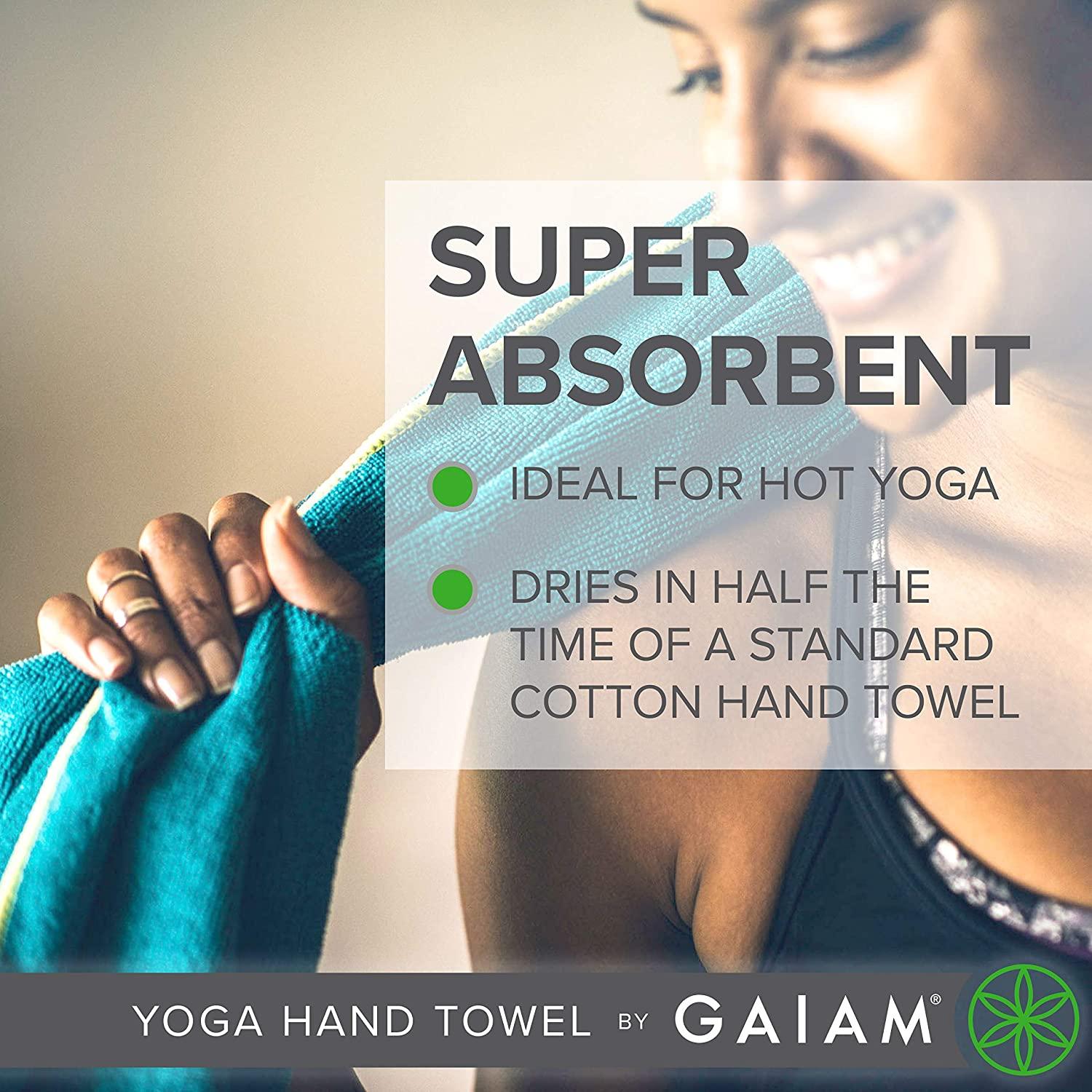 Gaiam Yoga Hand Towel Blue Shadow
