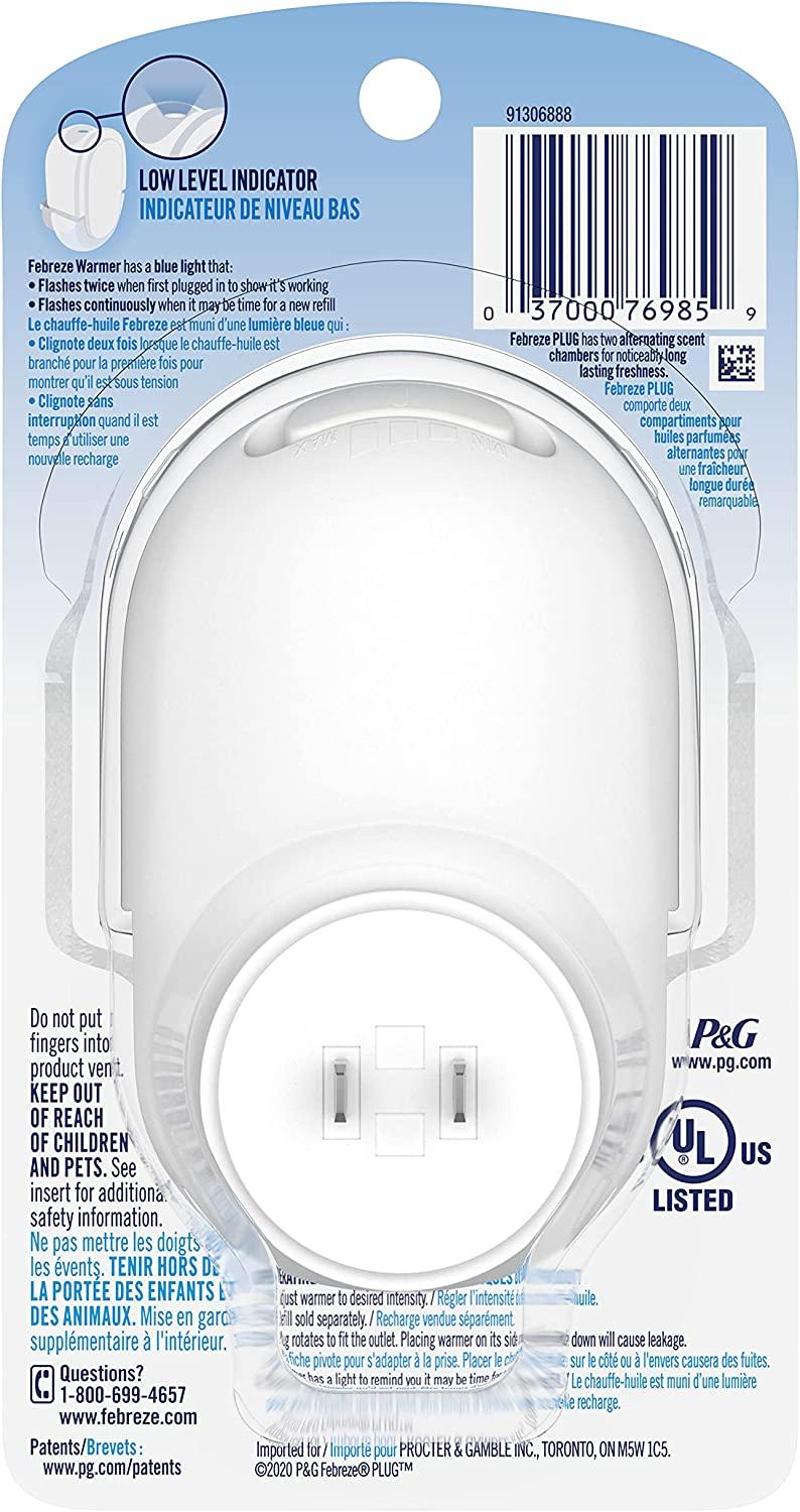 Febreze Plug Starter Kit Longlasting Odor Elimination for a Fresh Home