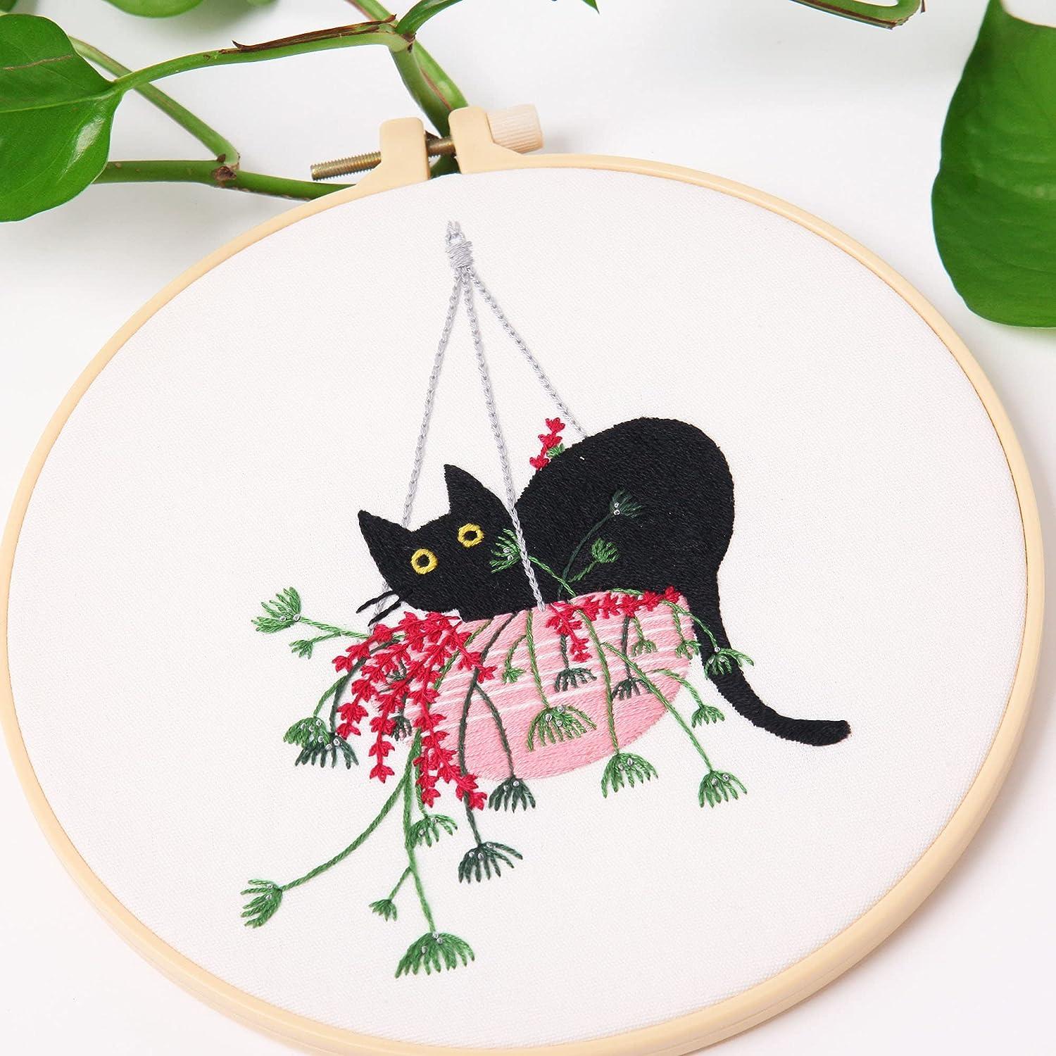 Embroidery Starter kit with Patterns and Instructions, DIY Adult