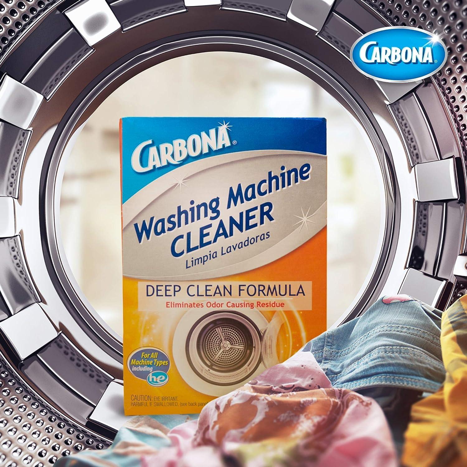 Carbona Washing Machine Cleaner Eliminates Odor & Residue 3 Count