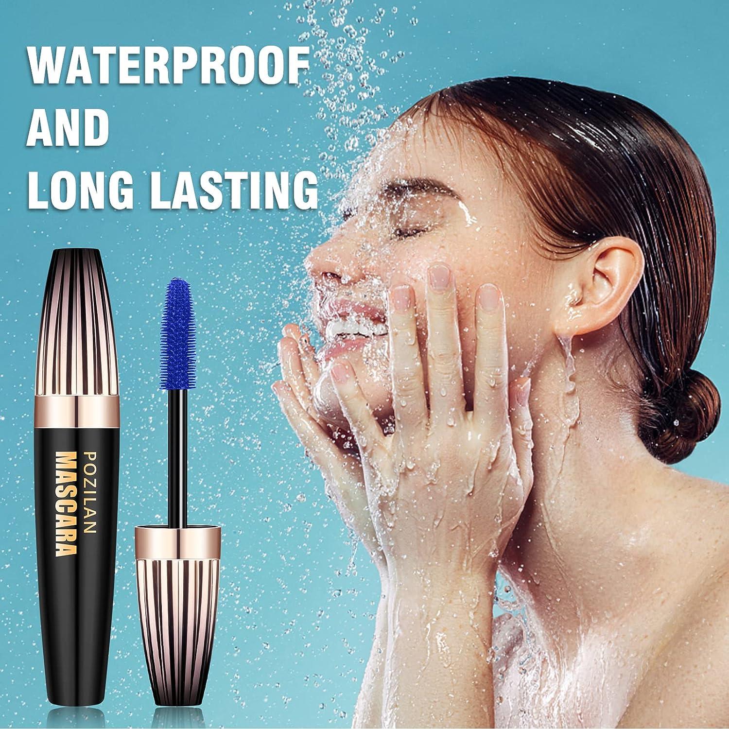 3 Colors Waterproof Mascara Set - Blue, Purple, Green | Voluminous