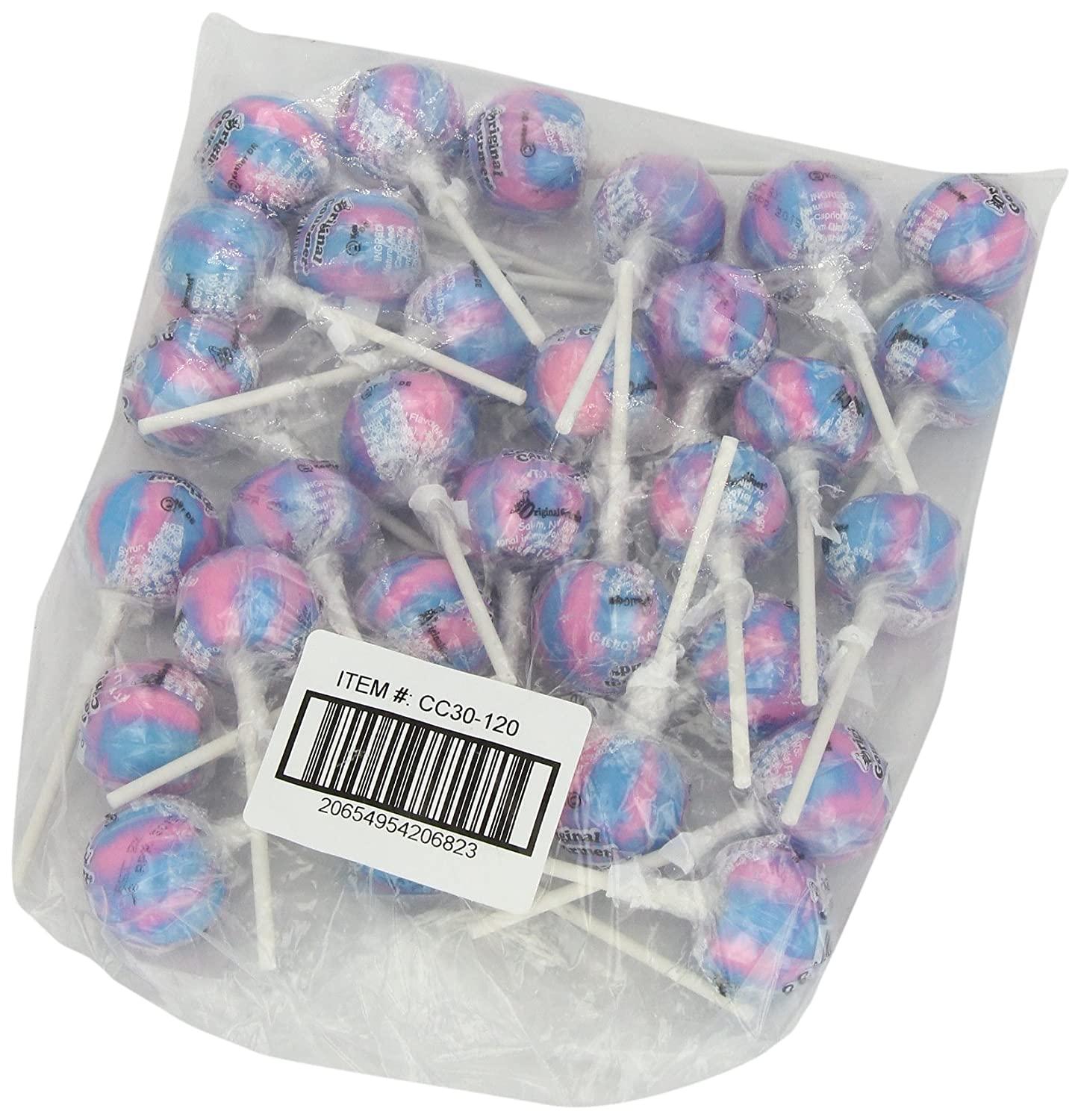 Original Gourmet Lollipops, Cotton Candy, 30 Count,Multicolor