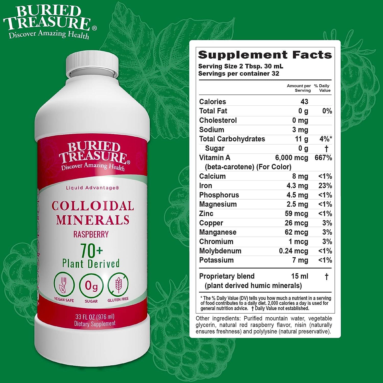 Buried Treasure Colloidal Mineral Complex 32oz Natural Raspberry
