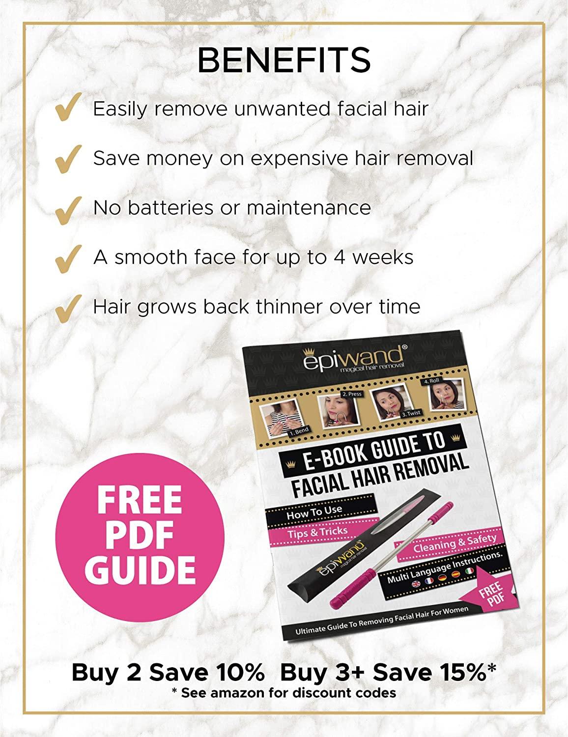 Epiwand Facial Hair Remover Spring Threading Tool Our Womens Facial Epilator Coil Removes