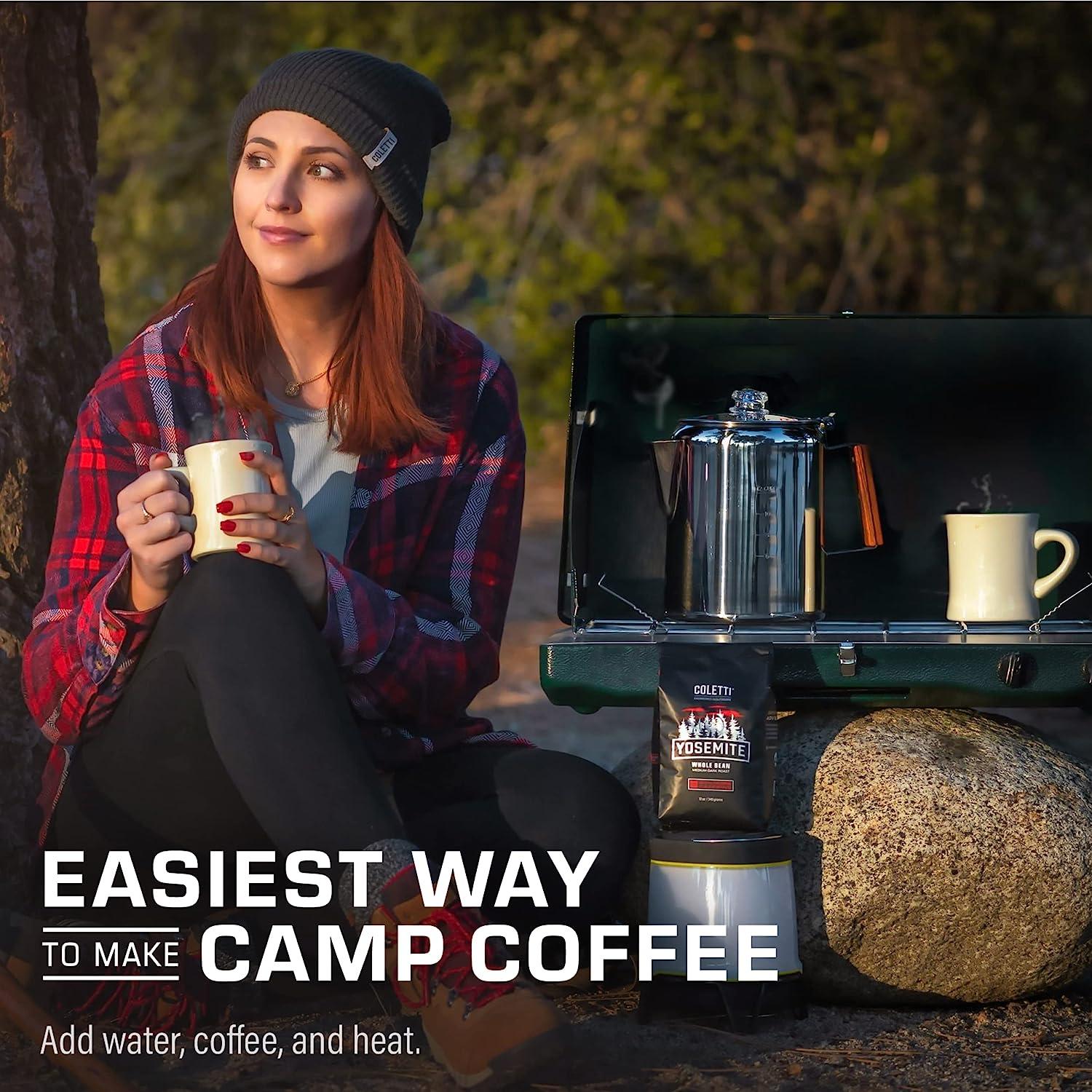 Bozeman Camping Coffee Percolator – 9 Cup – COLETTI Coffee