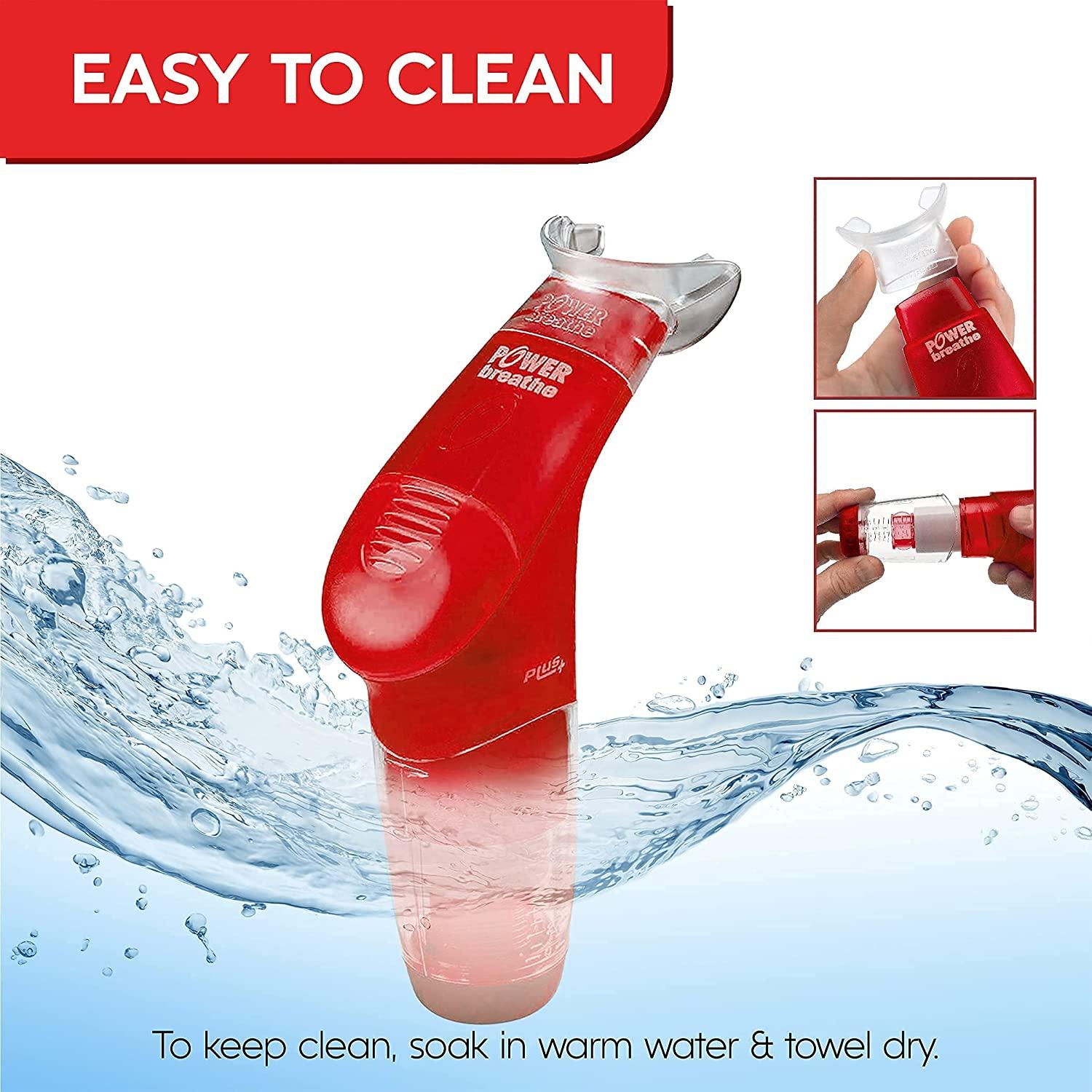POWERBREATHE Handheld Breathing Exercise Device - Red (Heavy