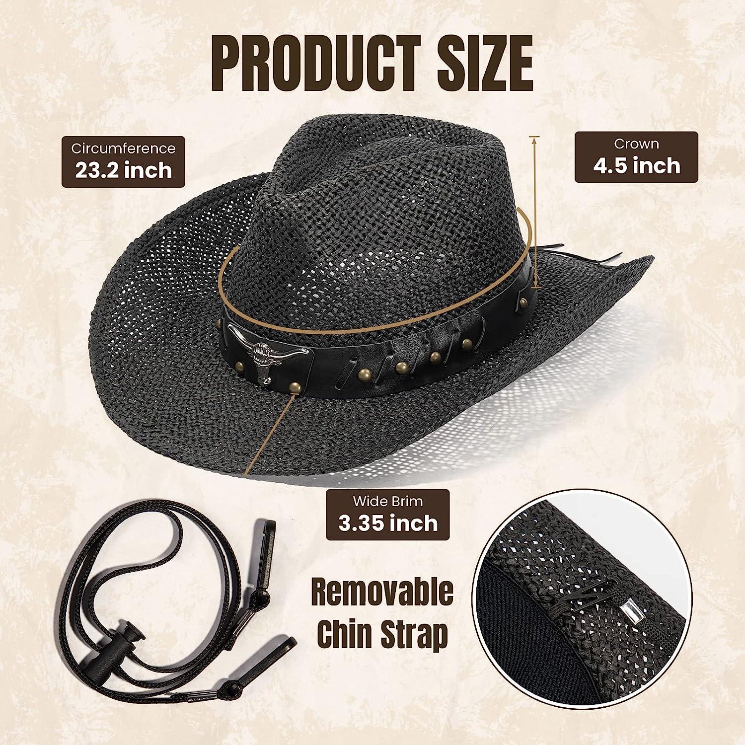 OLD JOE&CO. WIDE BRIM STRAW HAT 帽子 BLACK Women's Jo Straw Rancher Hat - Black – Brixton Europe