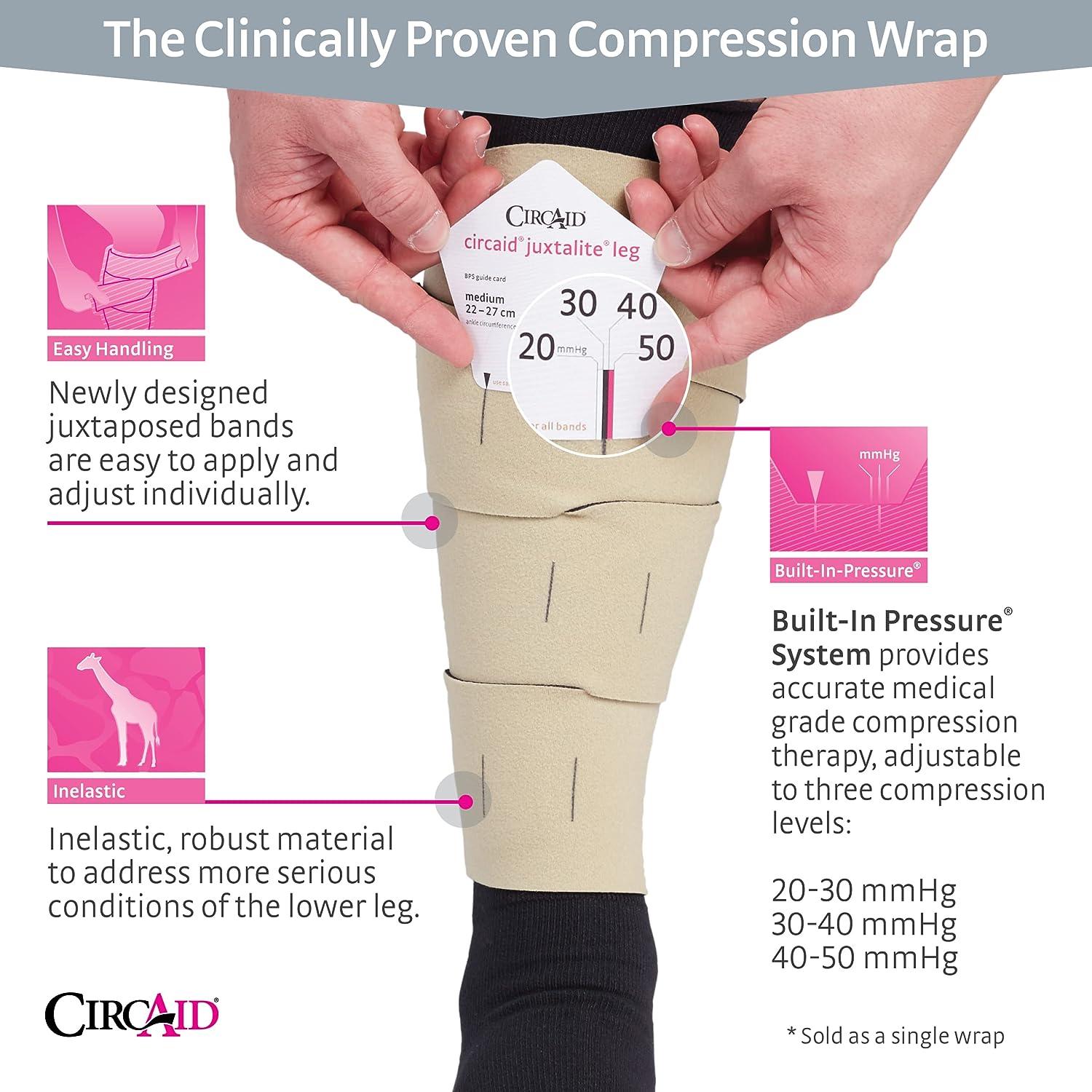 circaid Juxtalite Lower Leg System Designed for Compression and Easy Use  X-Large (Full Calf)/Long X-Large (Full Calf)/ Long Beige - New
