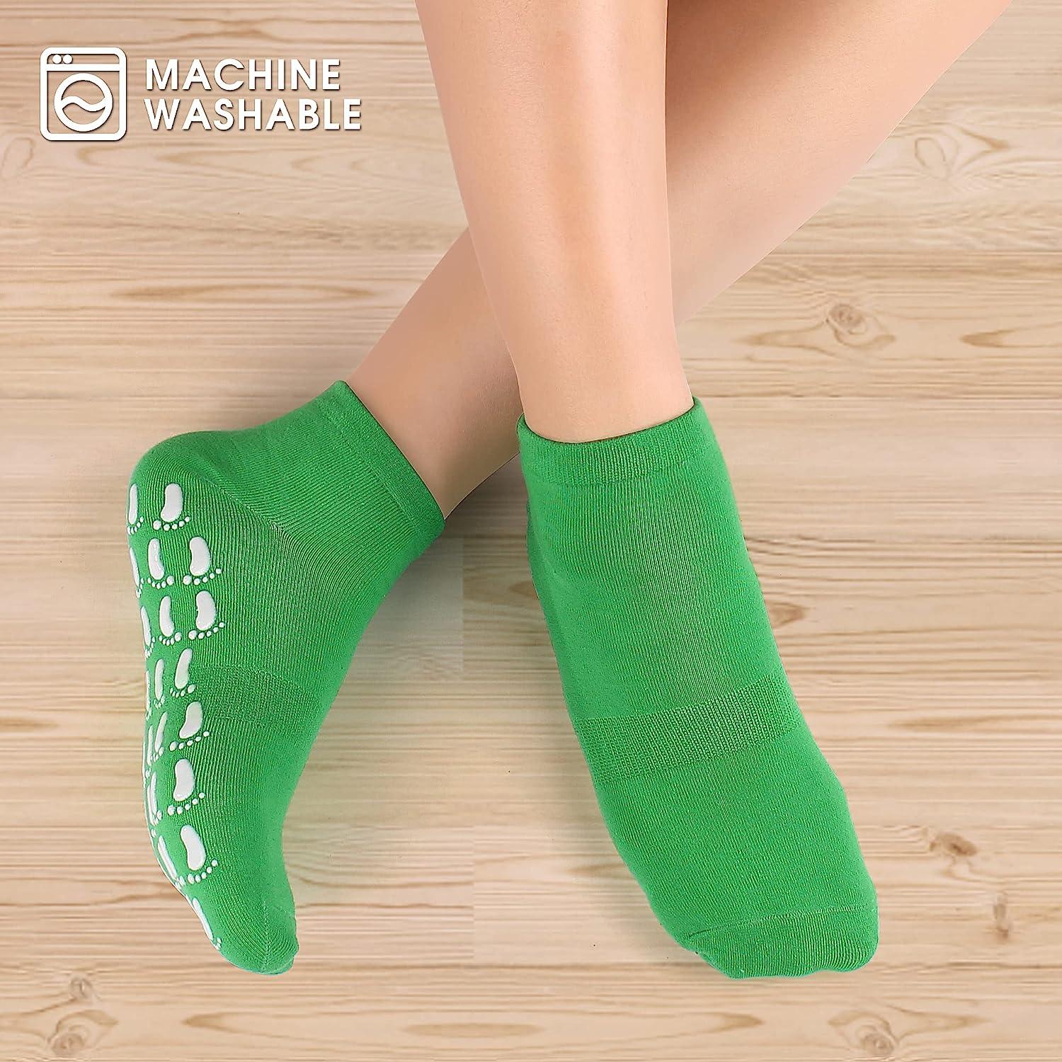 12 Pairs Non Slip Skid Socks for Women, Slipper Socks with Grippers for  Hospital Yoga Pilates Color 1
