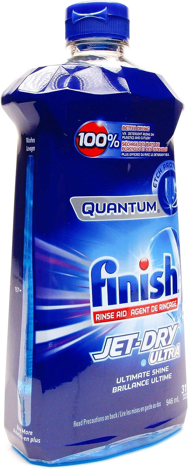 Finish Quantum Rinse Aid JetDry Ultra Ultimate Shine, 32 Fl. Oz / 946